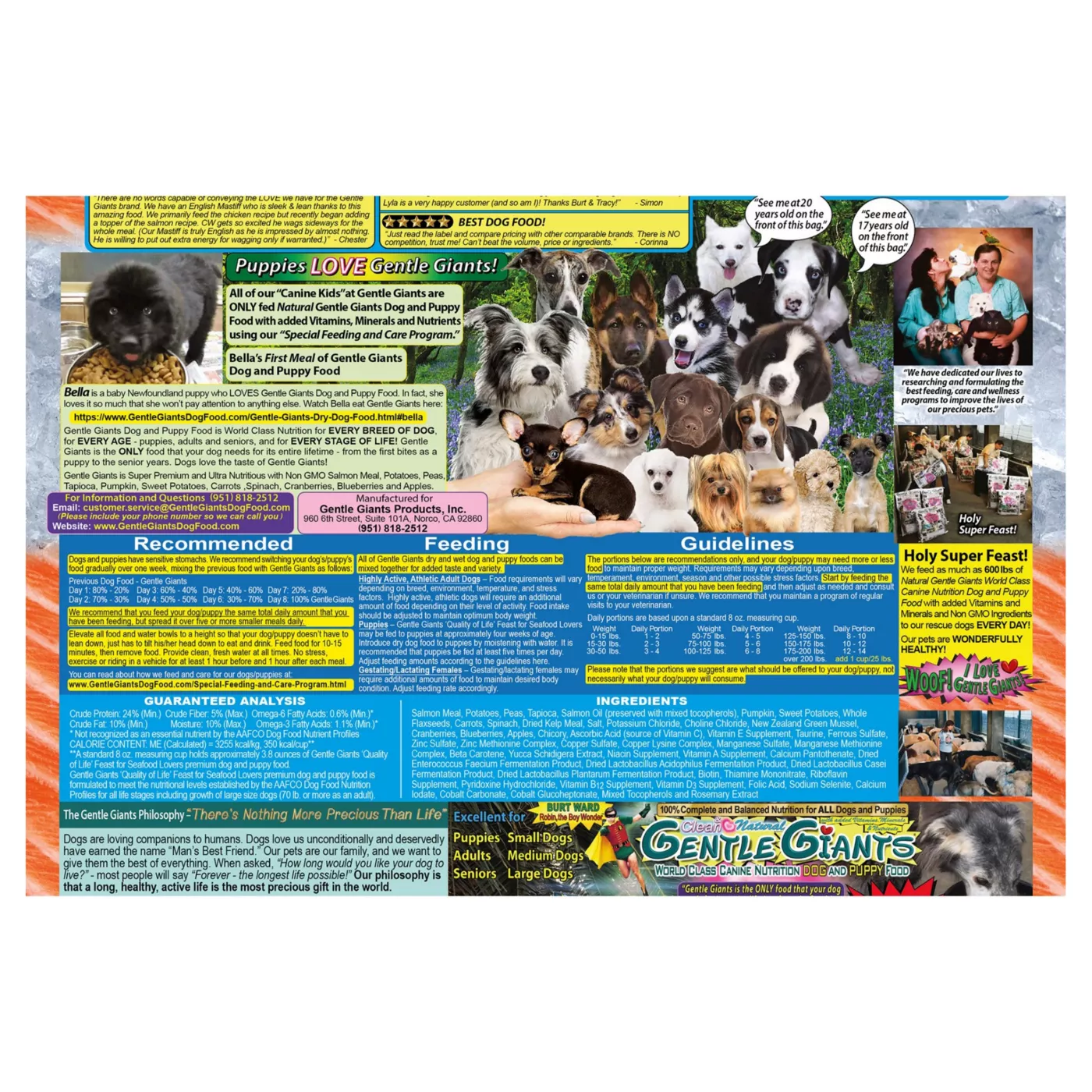 Gentle giants dog food feeding instructions hotsell