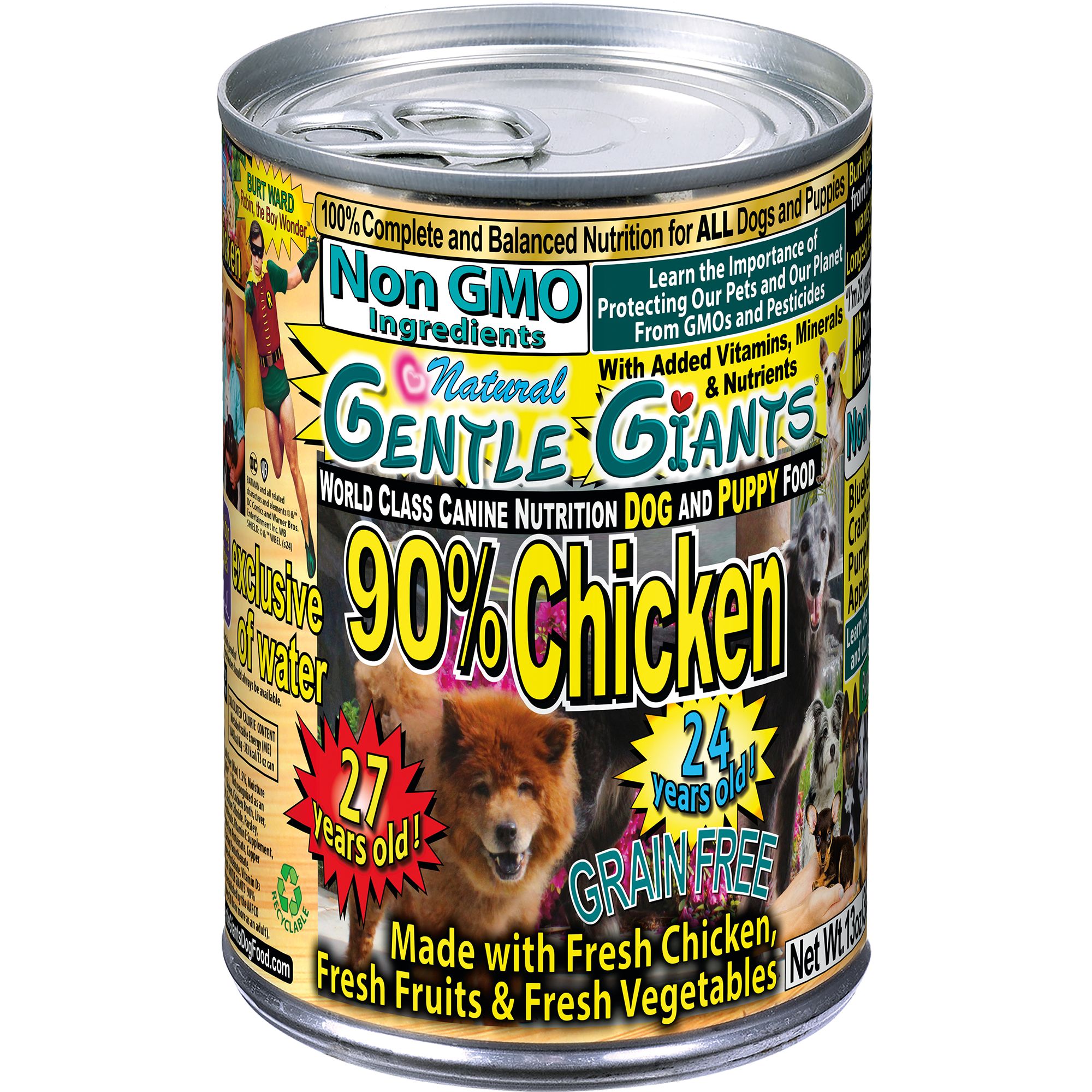 Gentle Giants Grain Free 90 Chicken Wet Dog Food