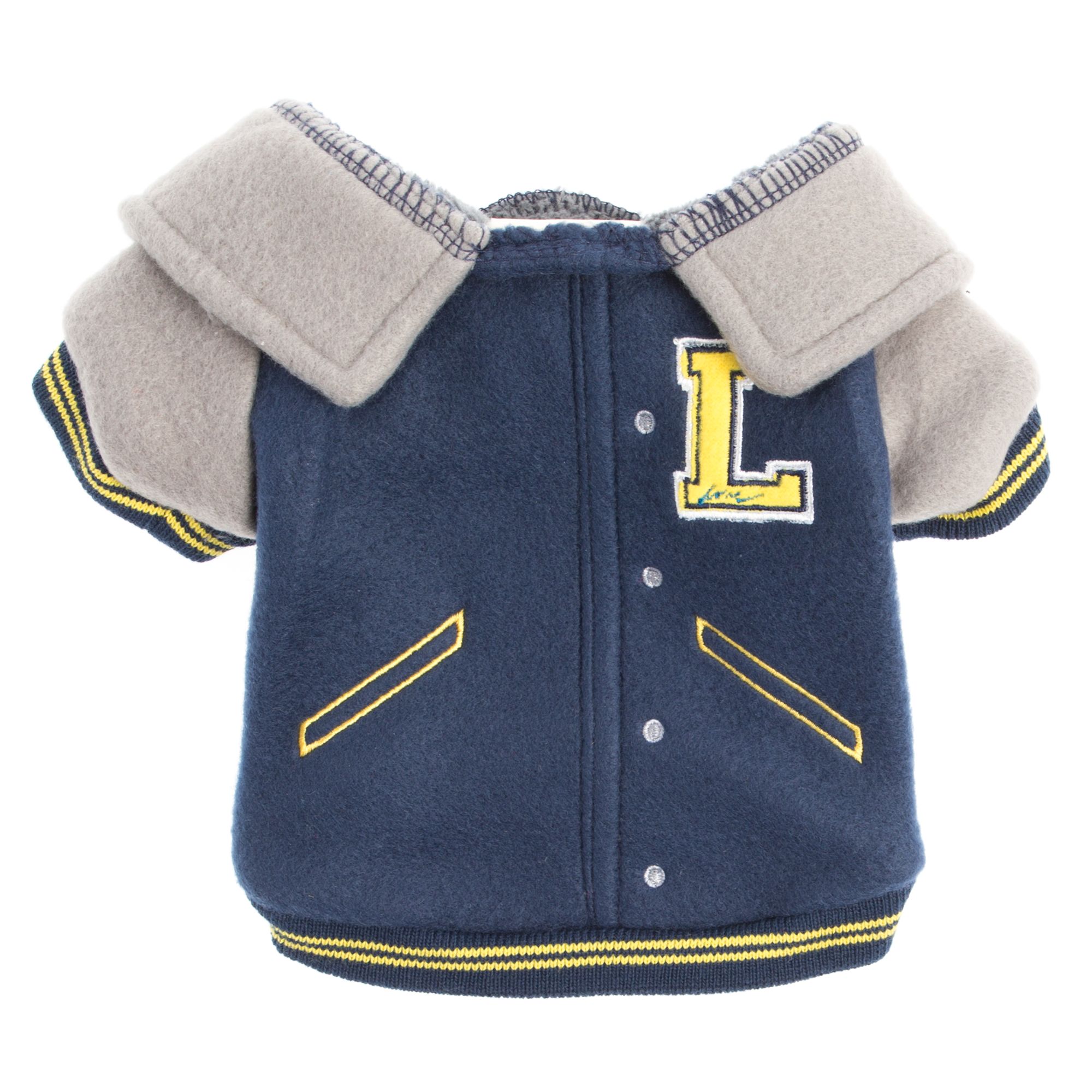 ED Ellen DeGeneres Letterman Dog Jacket dog Sweaters & Coats PetSmart