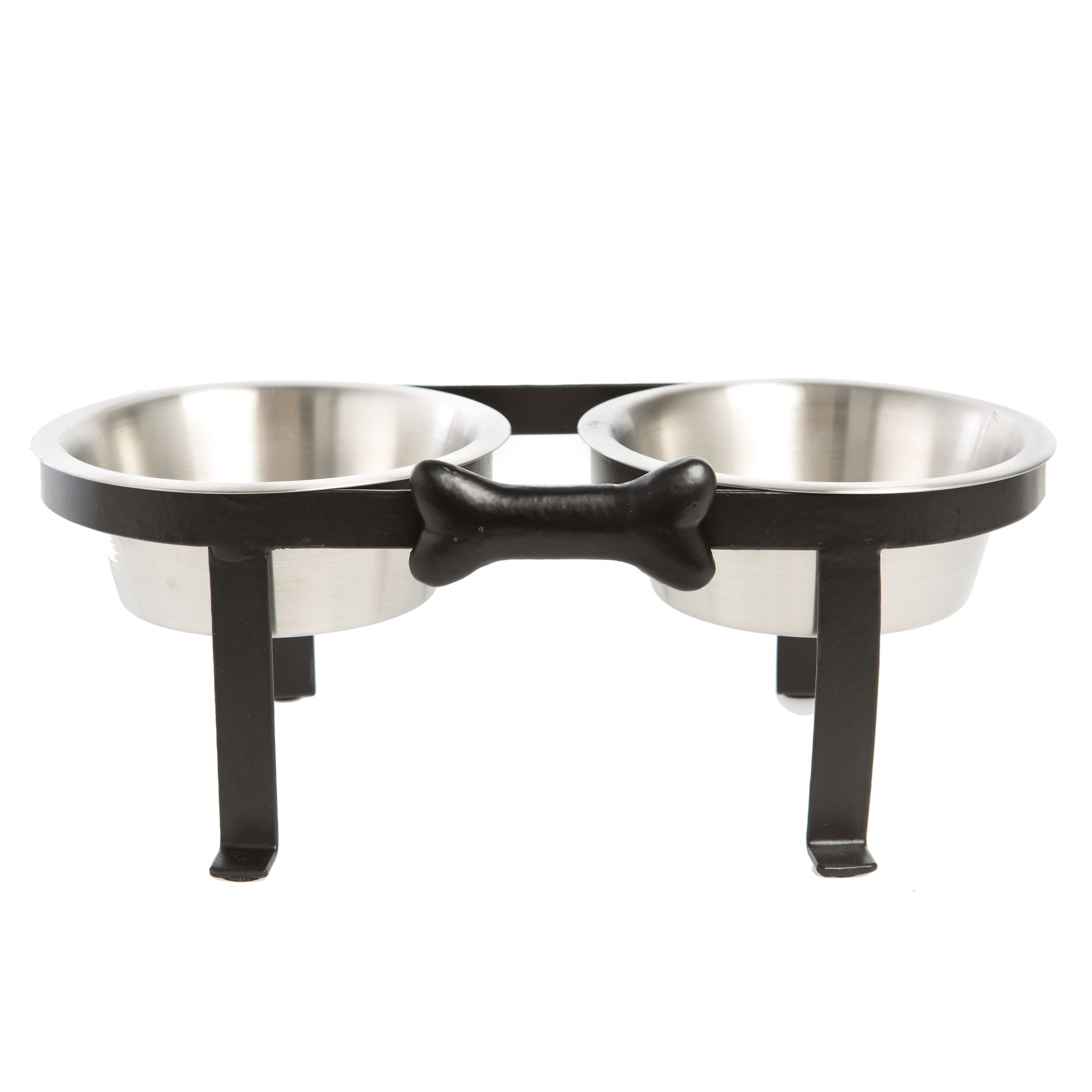 Adjustable 5-20 Elevated Dog Bowl Stand Double Feeder - ActiveDogs