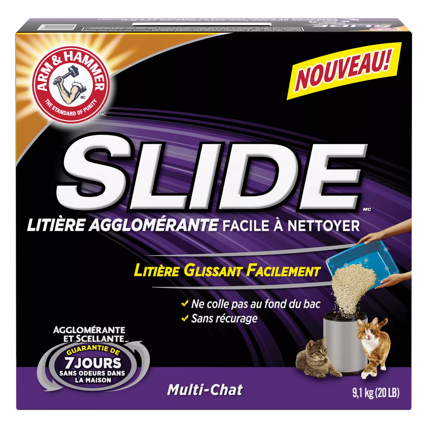 Clump and slide cat litter best sale