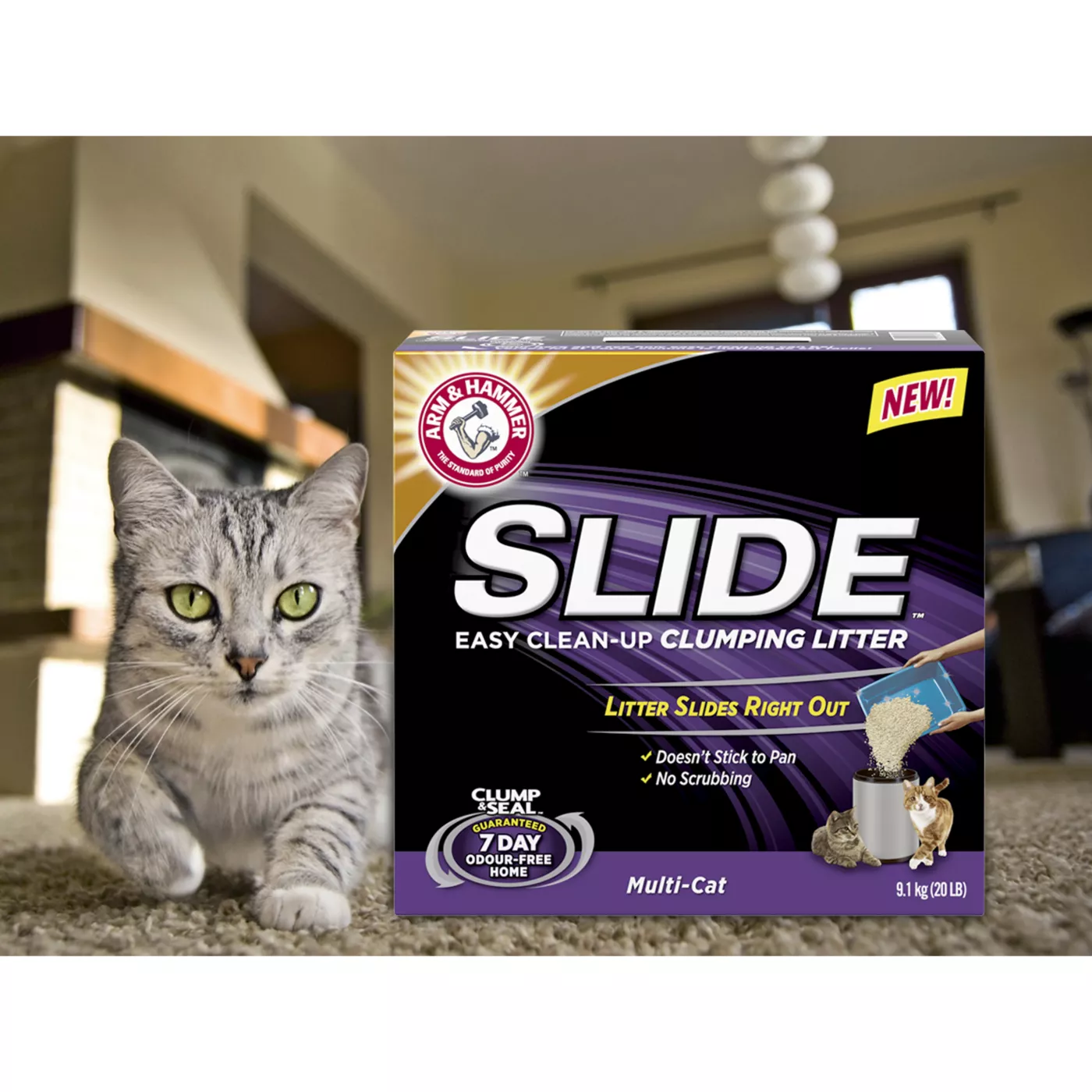 Arm and hammer slide cat litter best sale