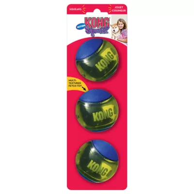KONG® Squeezz™ Action Ball Dog Toys - 3 Pack - Image 4
