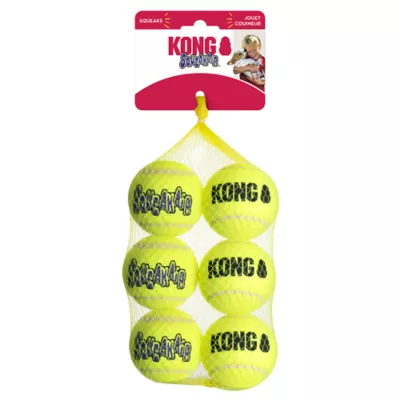 KONG® AirDog® Tennis Ball Set Squeaker Dog Toy - 6 Pack - Image 4