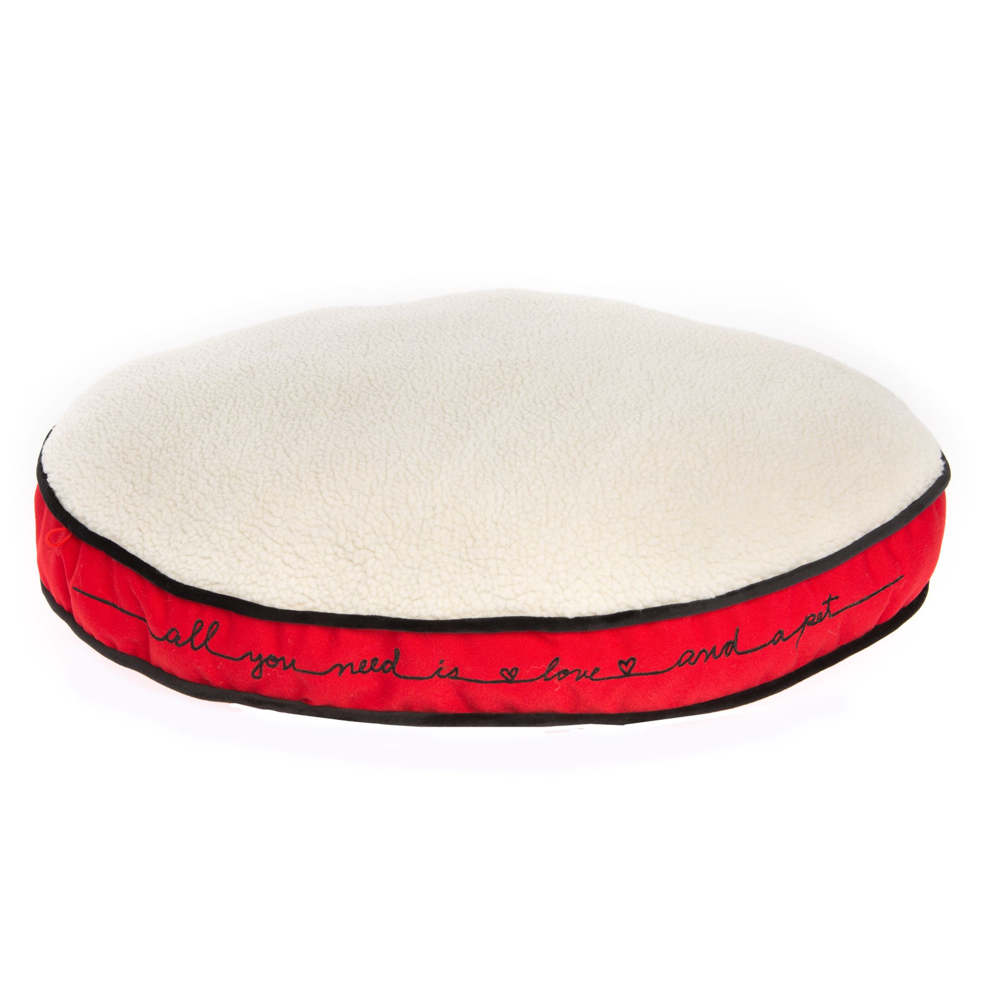 ED Ellen DeGeneres Oval Gusset Love Pet Bed dog Pillow Beds PetSmart