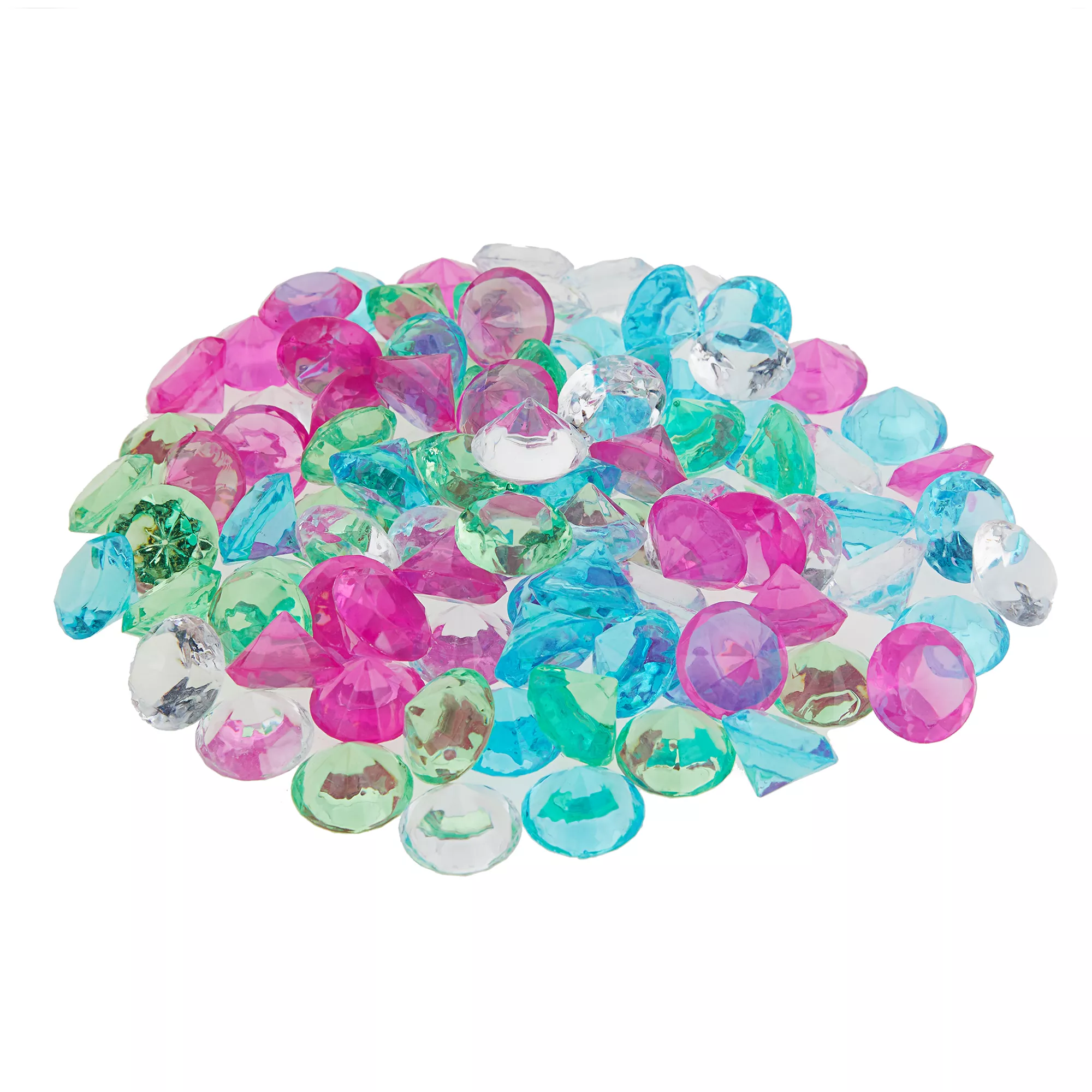 Top Fin® Solitaire Glass Gem Aquarium Décor - Neon Mix