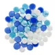 Product Top Fin® Smooth Glass Gem Aquarium Décor - Beach Blues Mix