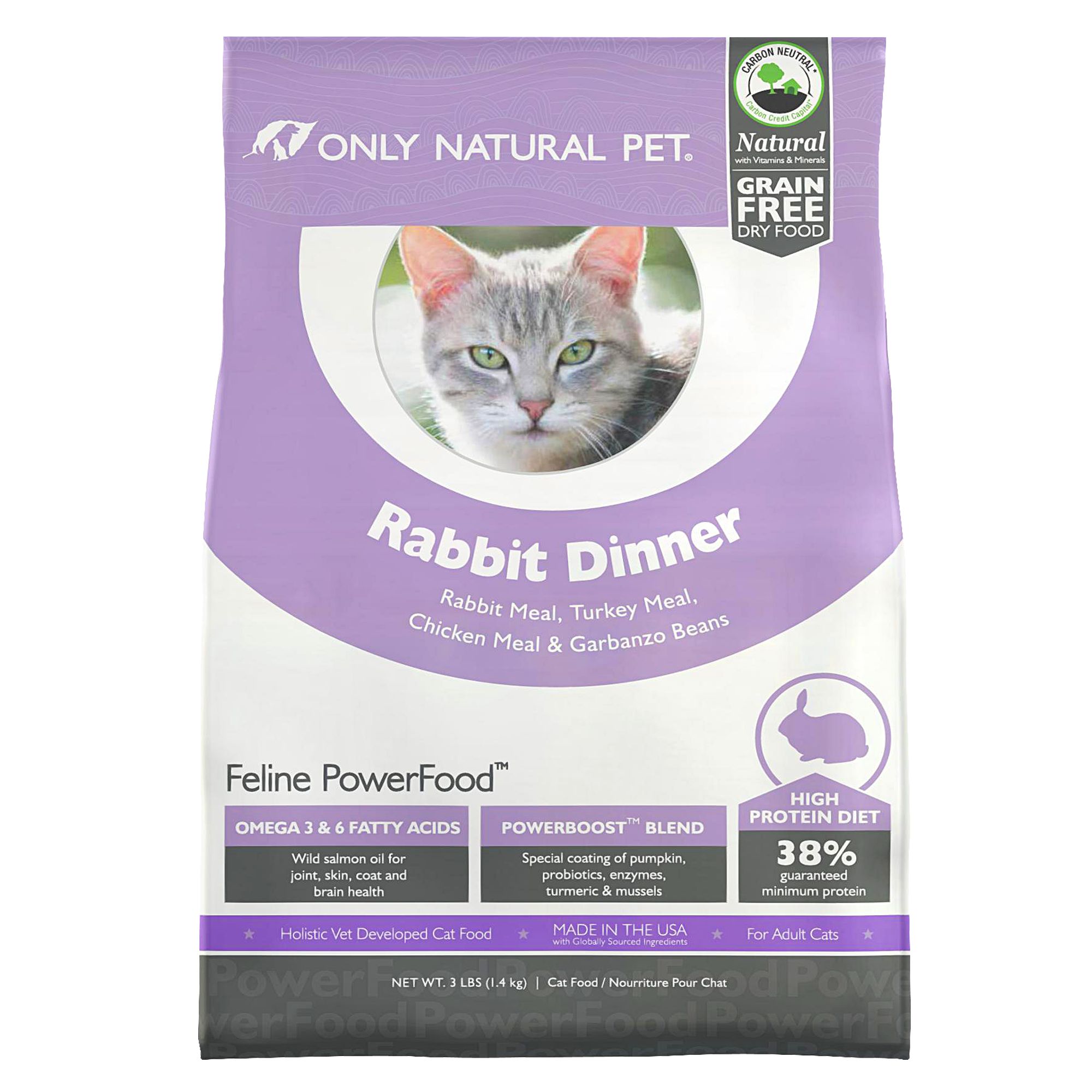 Only Natural Pet Feline PowerFood Cat Food- Natural, Grain ...