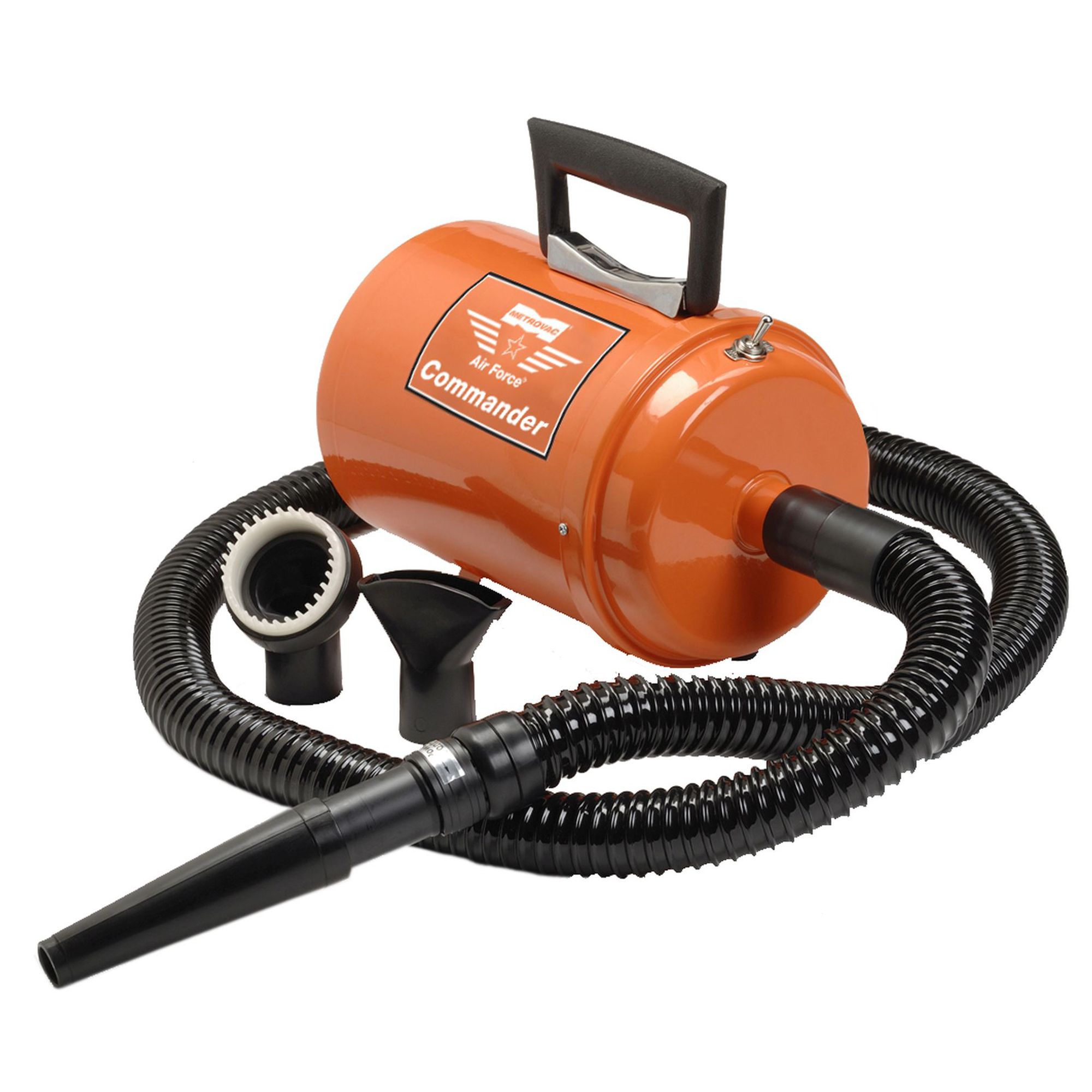 MetroVac Air Force Commander Pet Dryer Orange 2 Speed