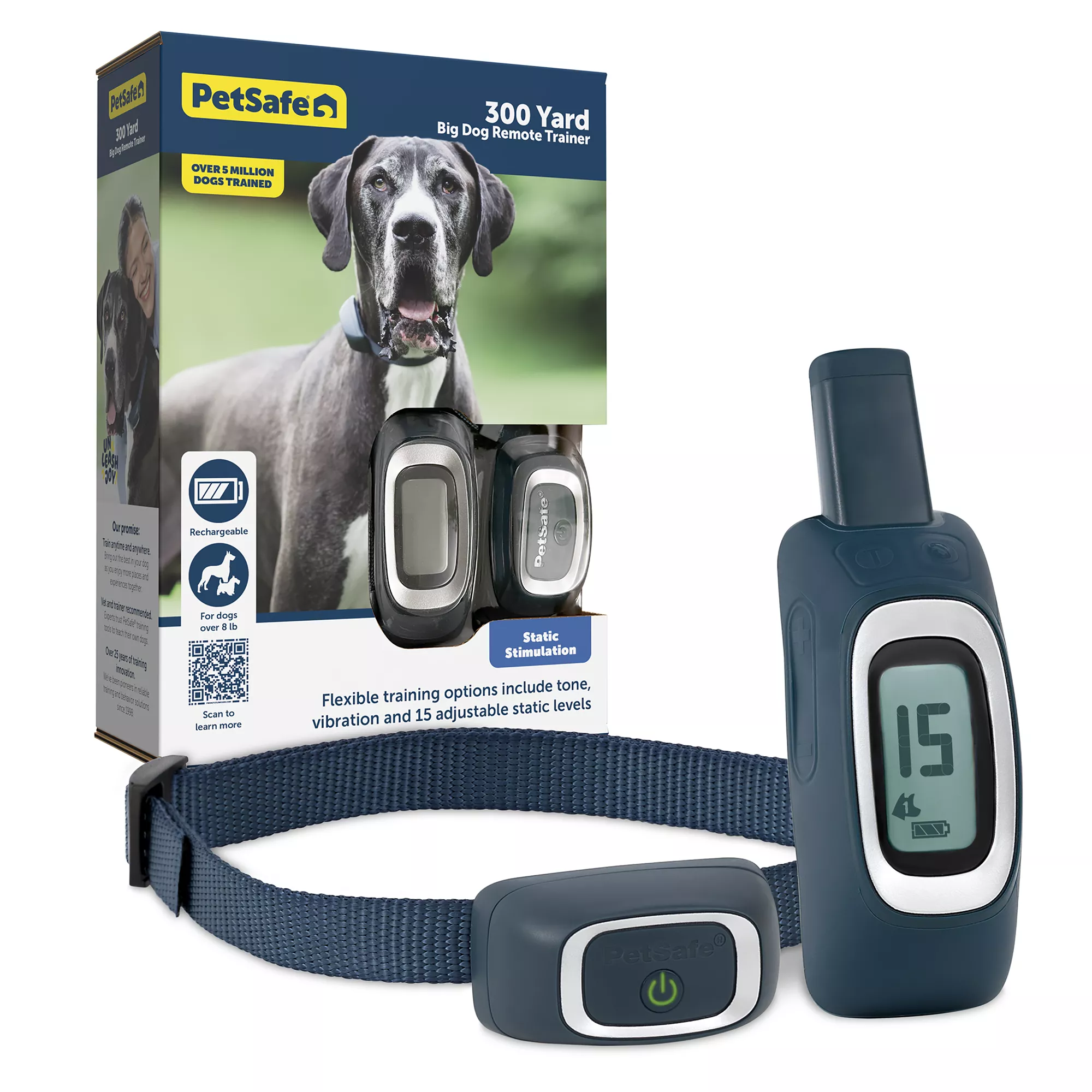 PetSafe® Yard Remote Training Collar - Tone/Vibration/15 Levels of Static