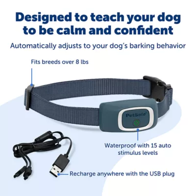 Product PetSafe® Rechargeable Bark Collar - 15 Levels of Static Correction - Waterproof - For Dogs 8 lb+