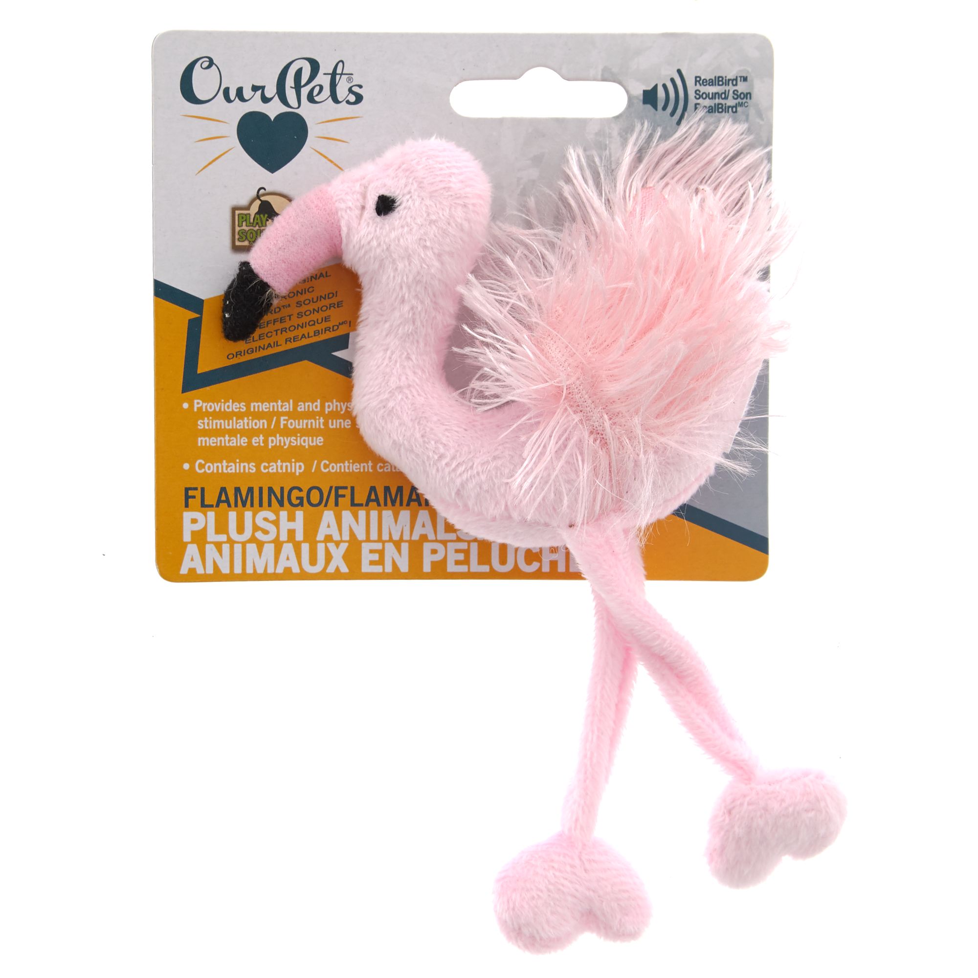 flamingo cat toy