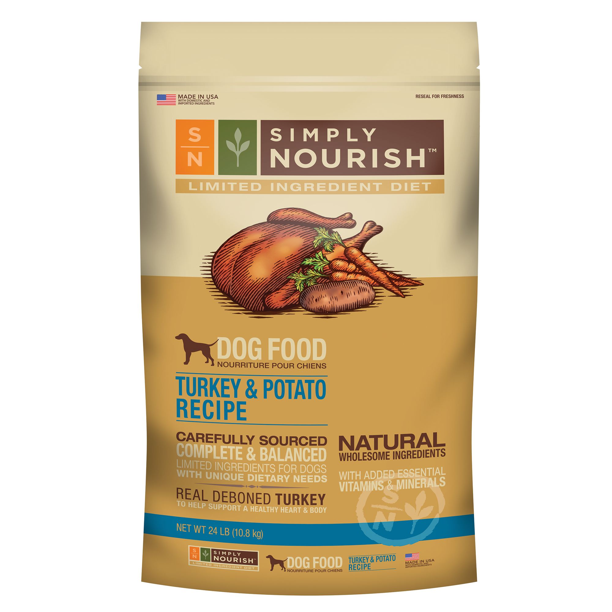Simply Nourish™ Limited Ingredient Diet Dog Food - Natural, Turkey ...