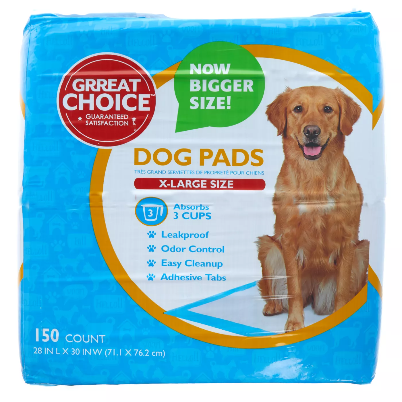 Great Choice X Large Dog Pads 28 L x 30 W