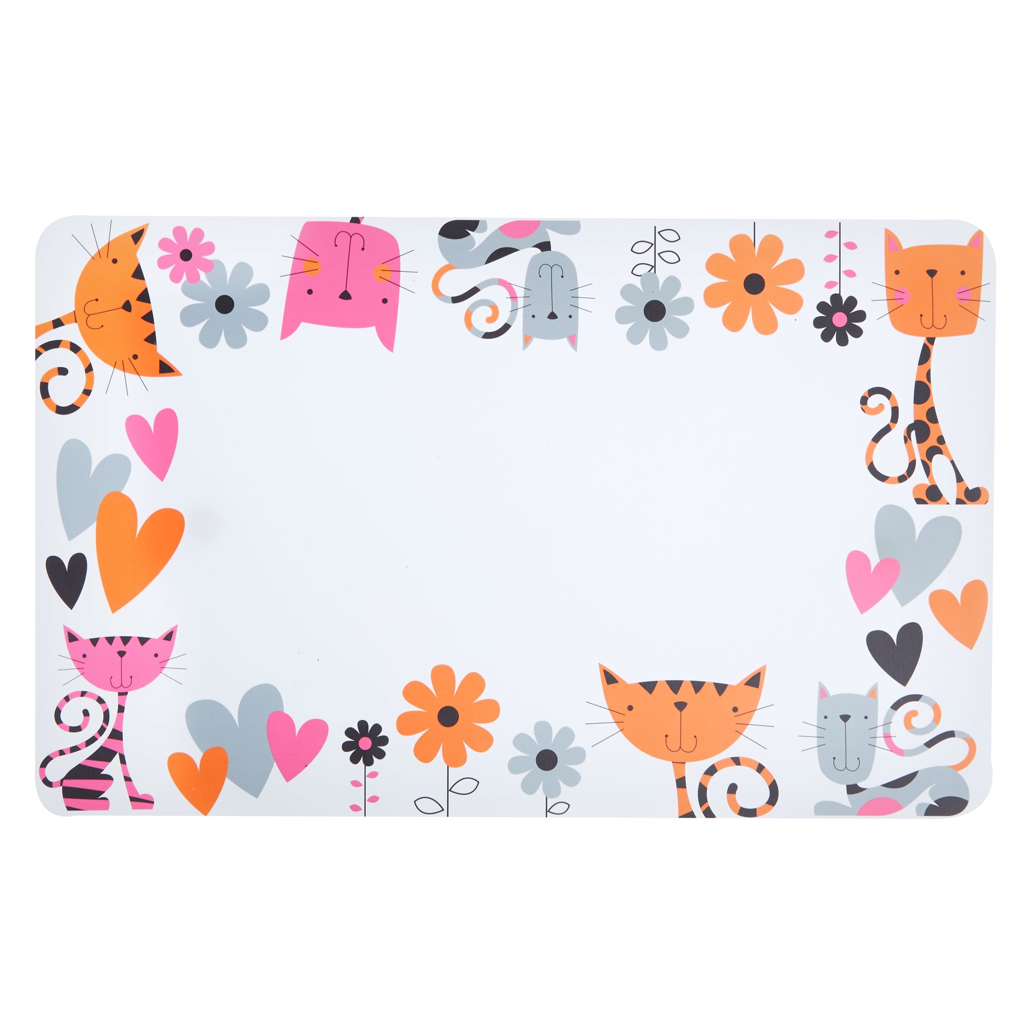 Whisker City Hearts Flowers Cat Placemat Cat Placemats Petsmart