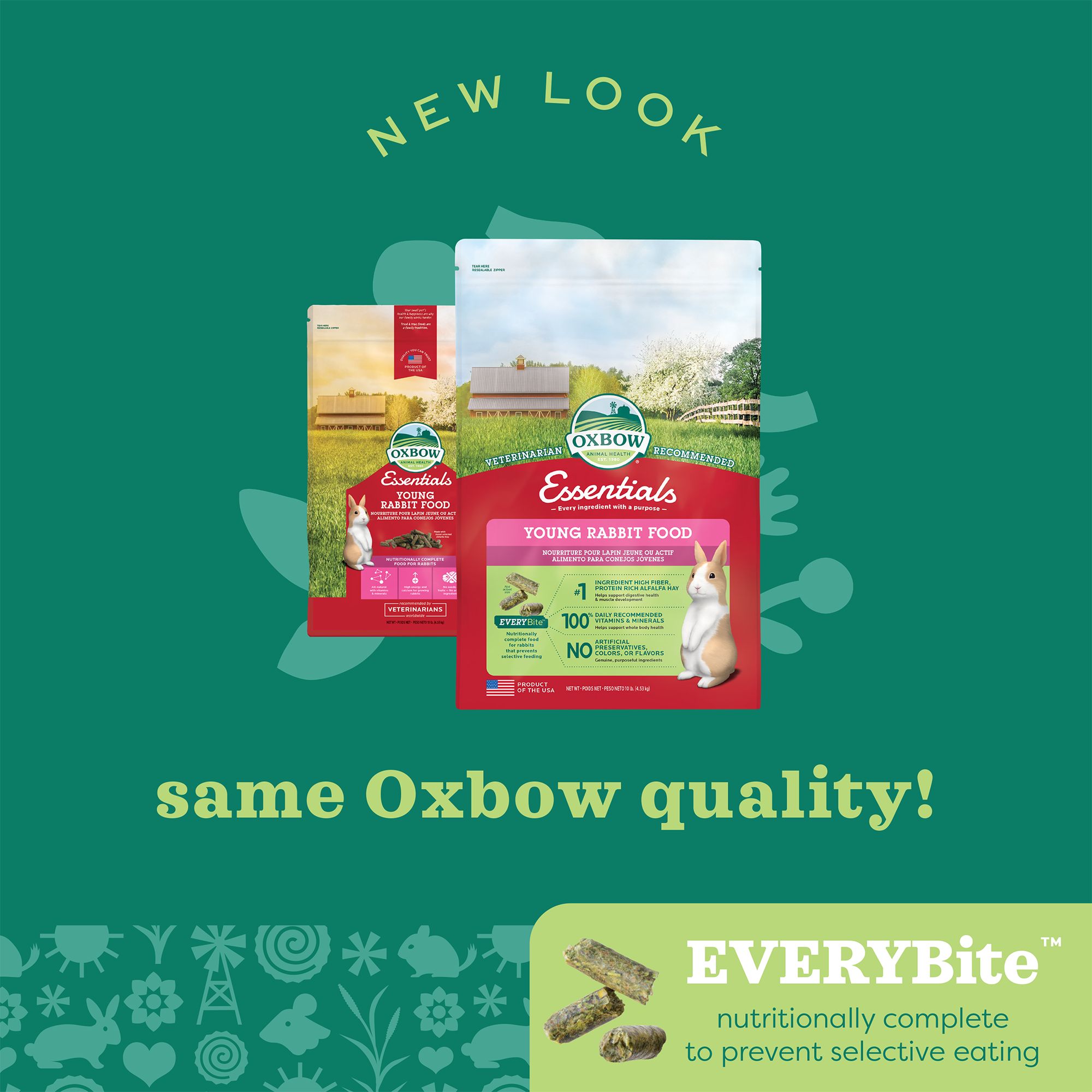 Oxbow essentials young rabbit food sale