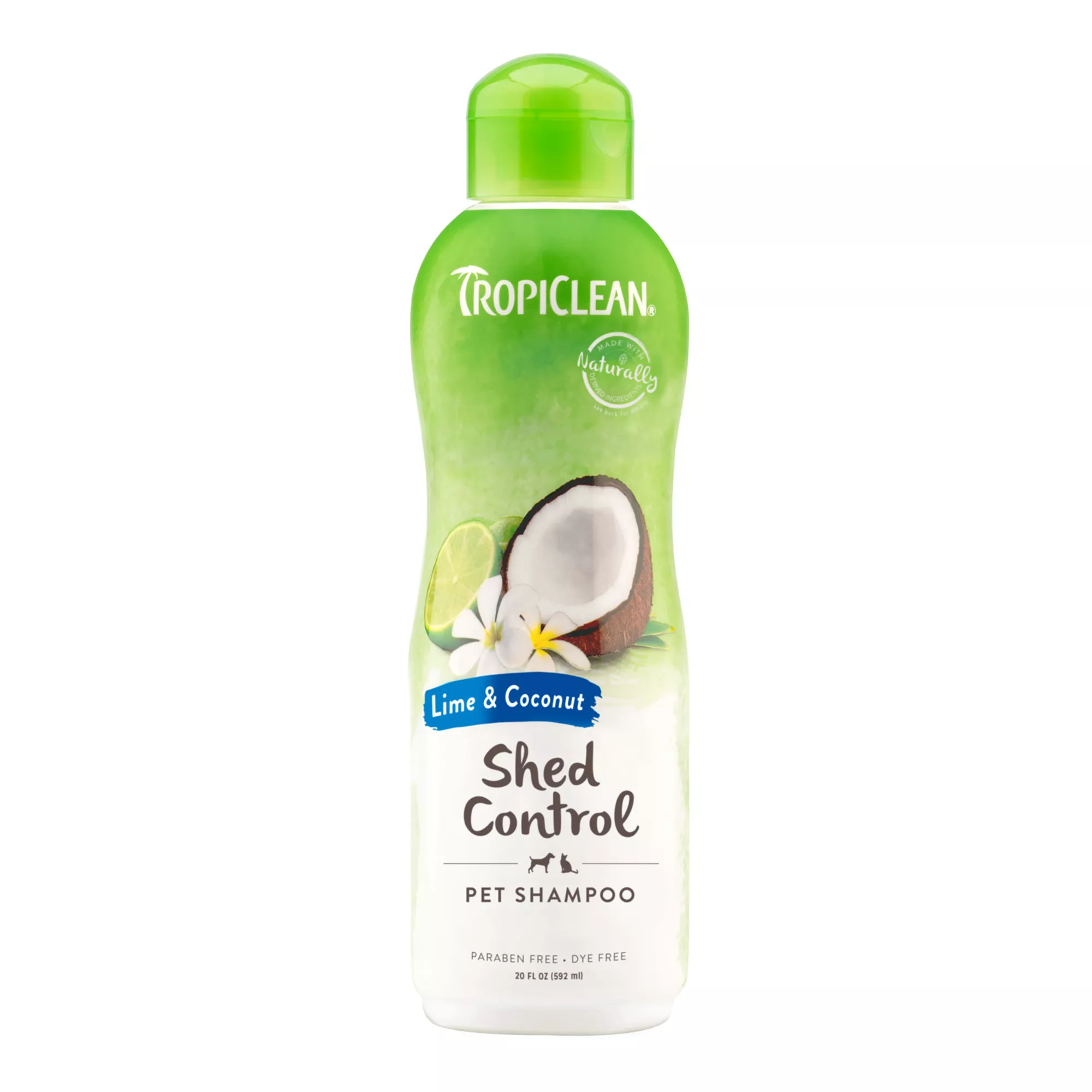 TropiClean® Lime & Coconut DeSheding Dog Shampoo