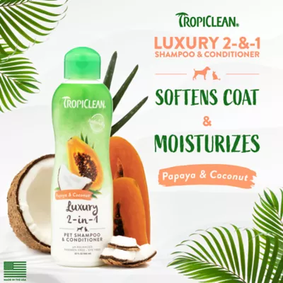 Product TropiClean® Papaya & Coconut Dog Shampoo & Conditiner