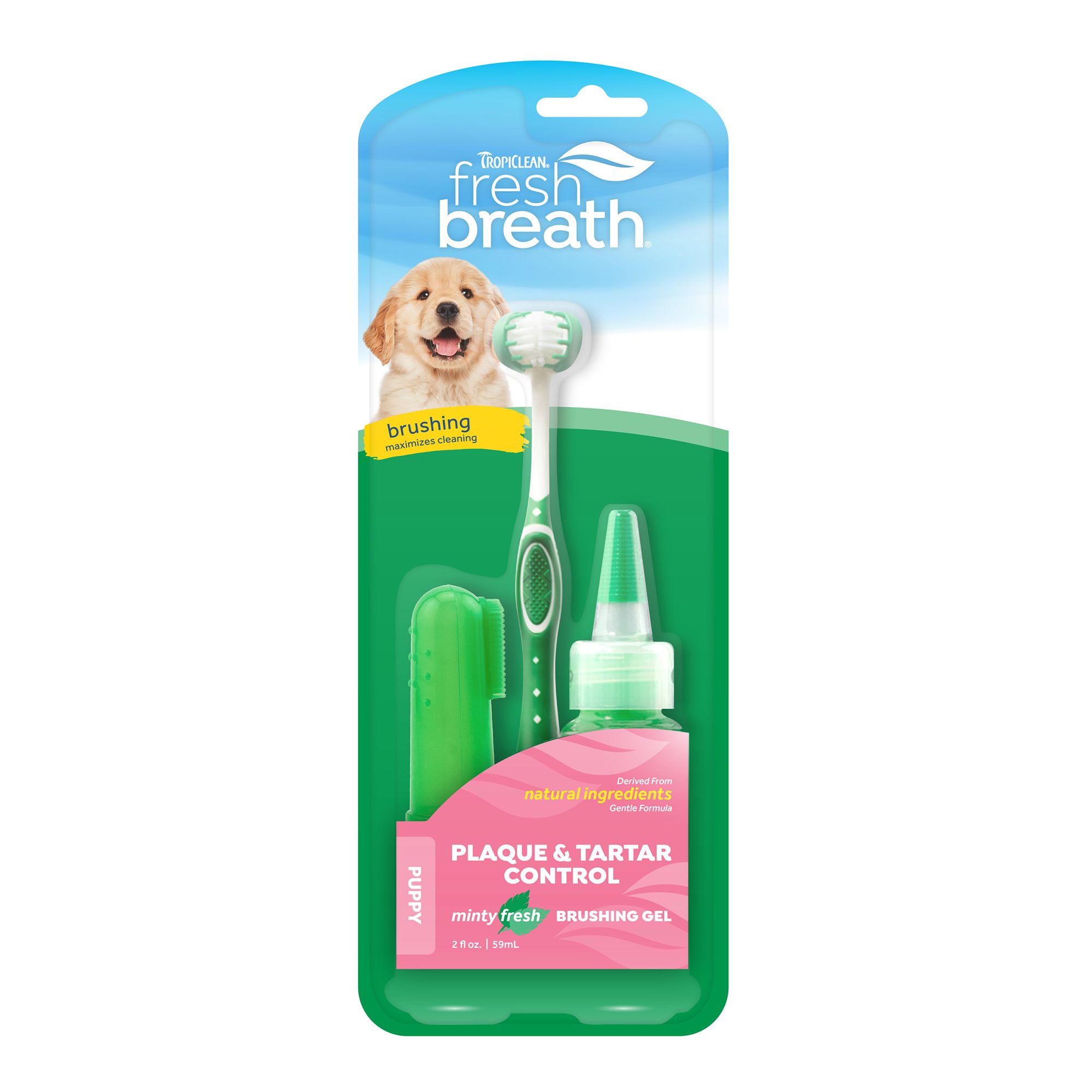 TropiClean Fresh Breath Puppy Oral Care Kit dog Dental