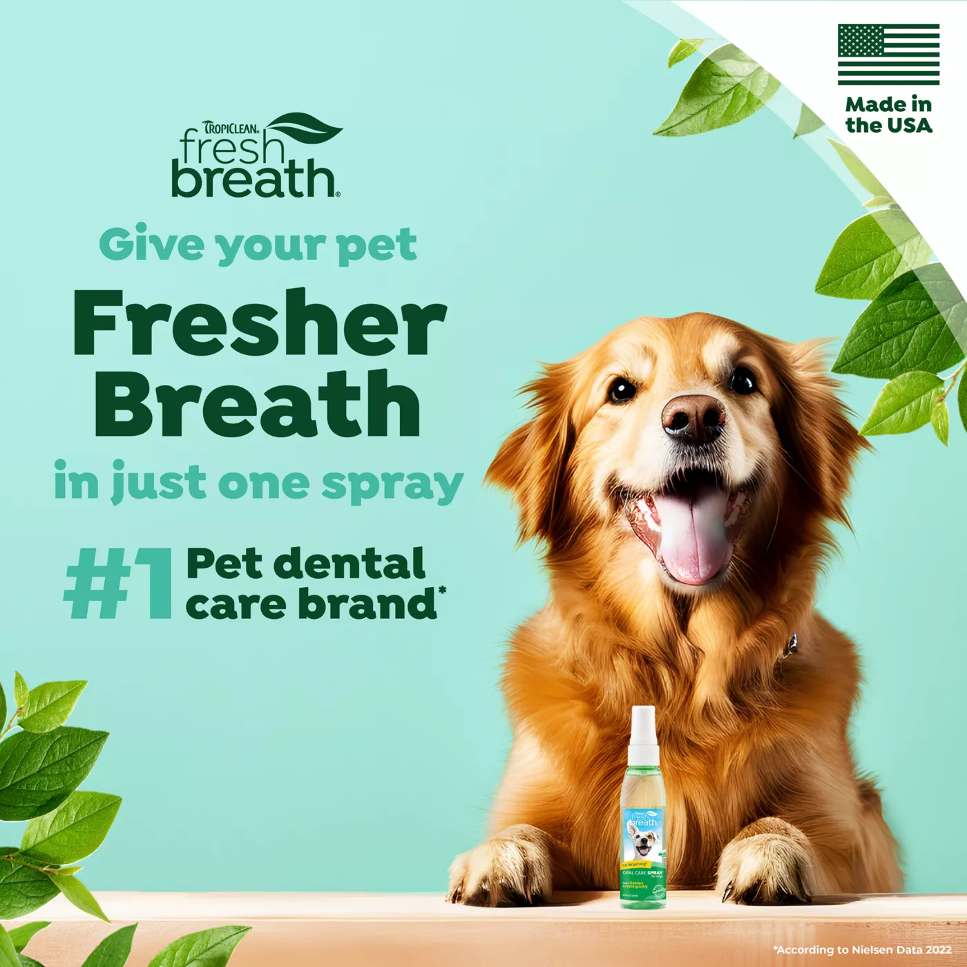 TropiClean Fresh Breath Dog Oral Care Spray