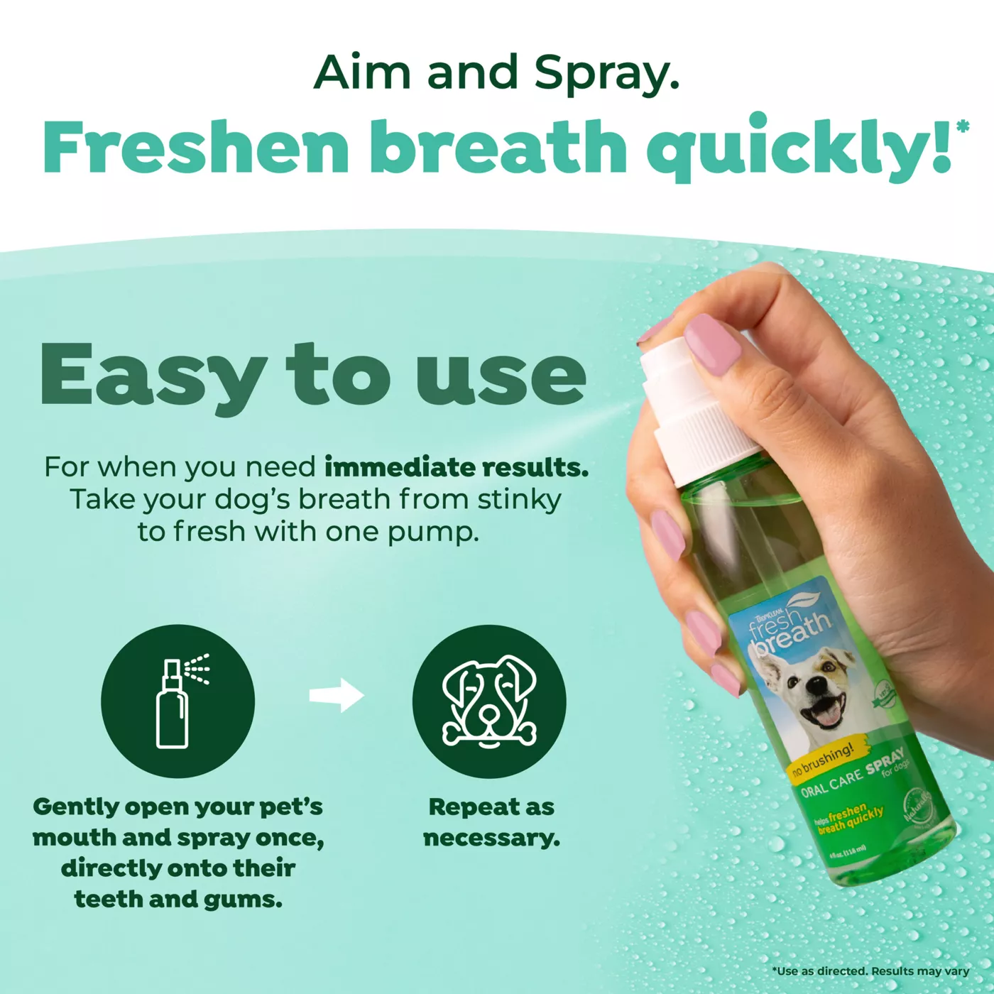 TropiClean Fresh Breath Dog Oral Care Spray