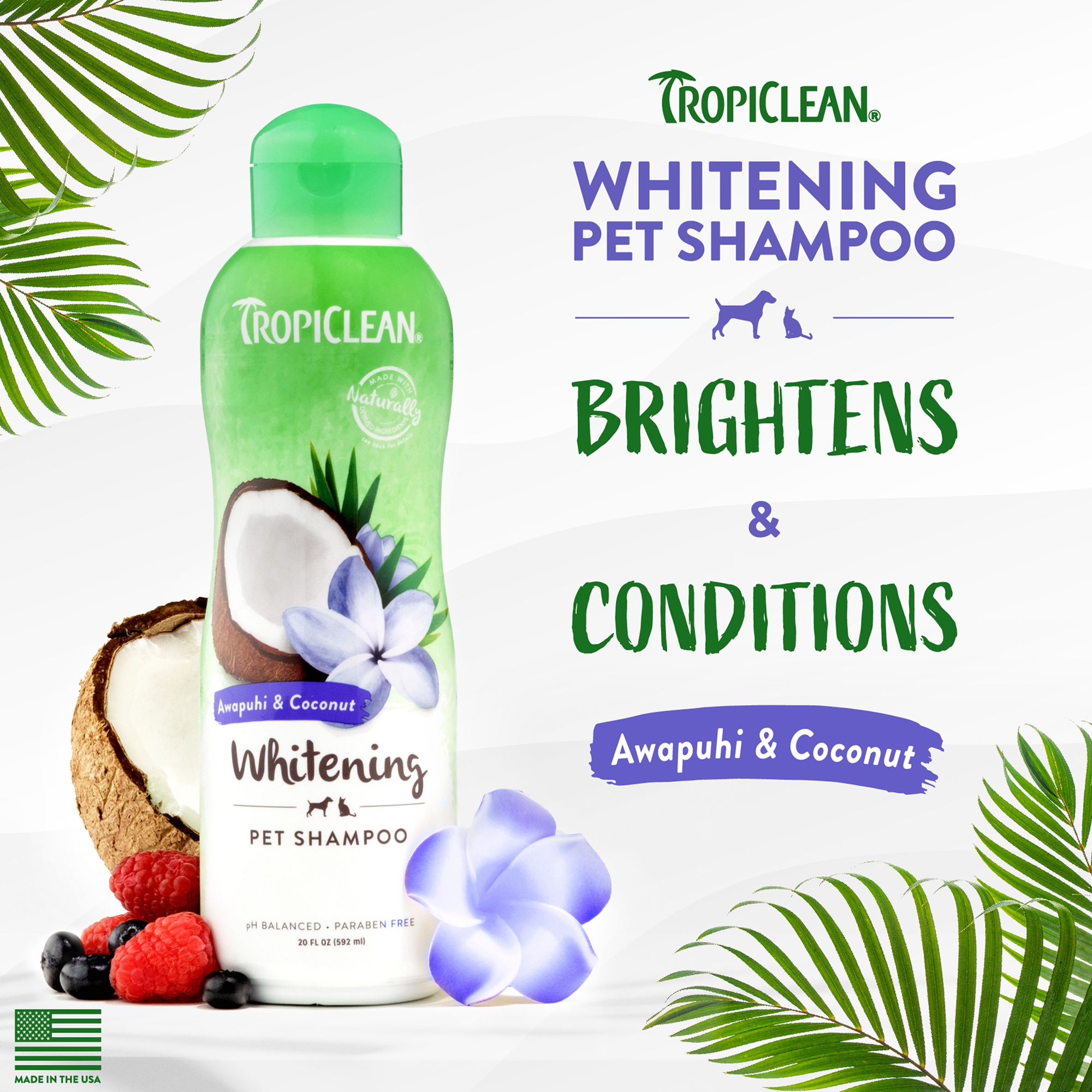 tropiclean whitening dog shampoo