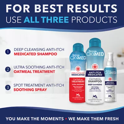 Product TropiClean® Oxy-Med® Medicated Oatmeal Treatment Dog Shampoo