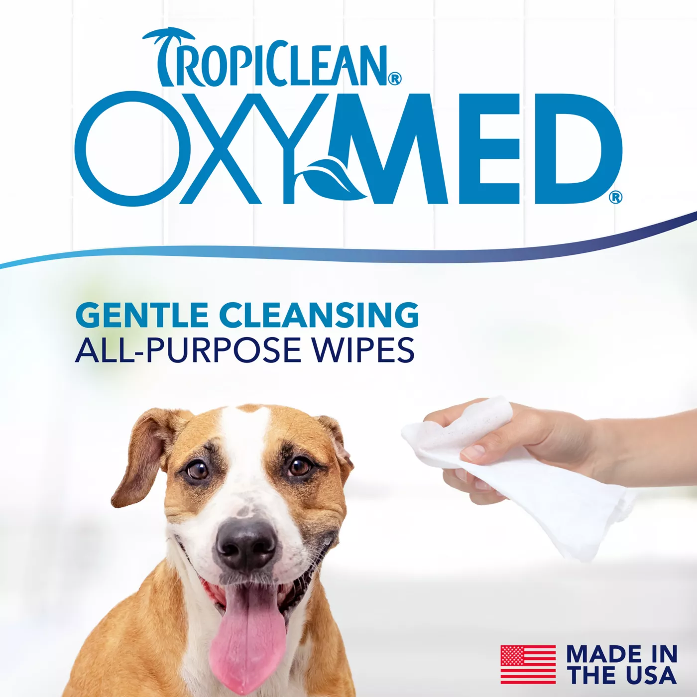 TropiClean Oxy Med Soothing Allergy Relief Dog Wipes