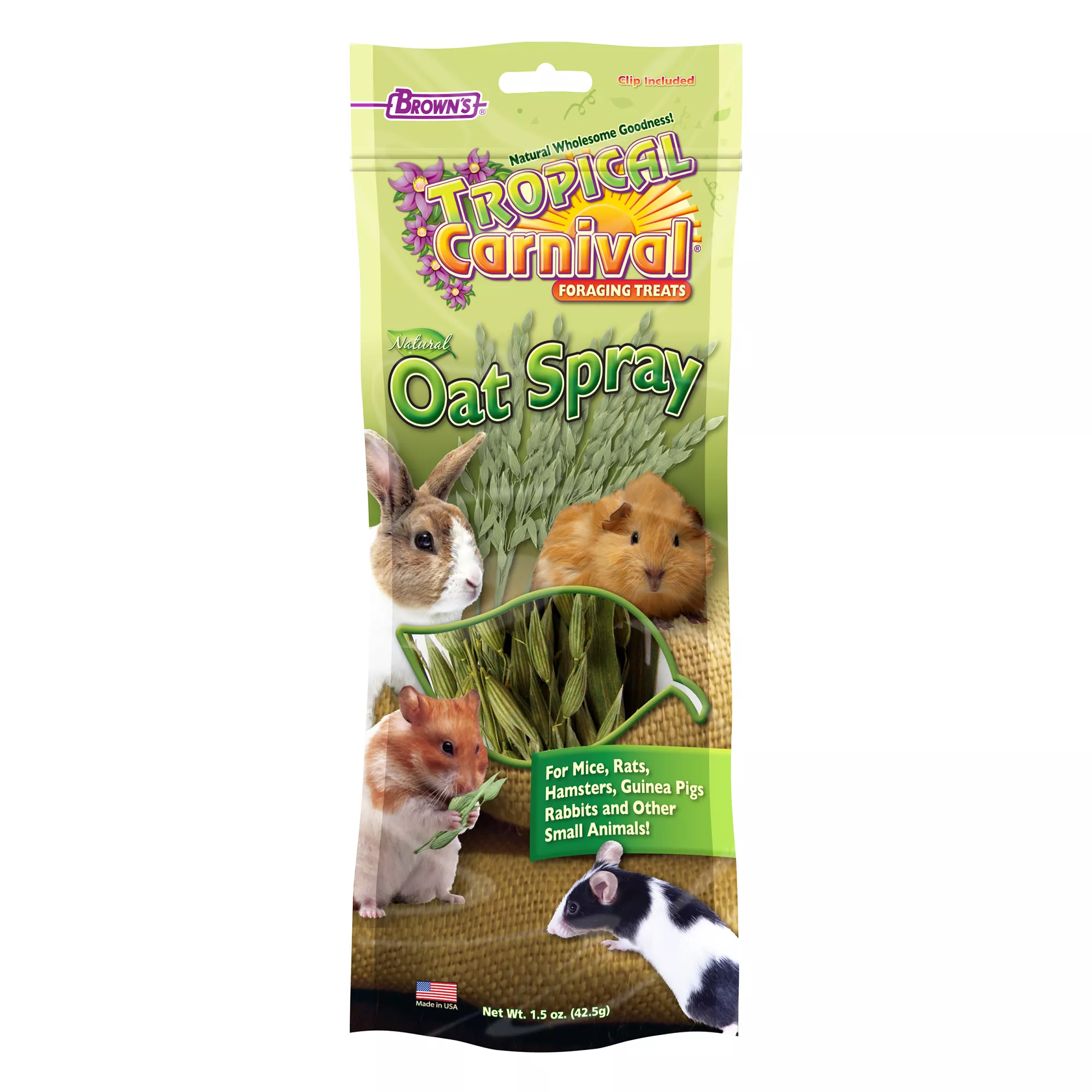 Brown's® Tropical Carnival® Natural Oat Spray Foraging Treats