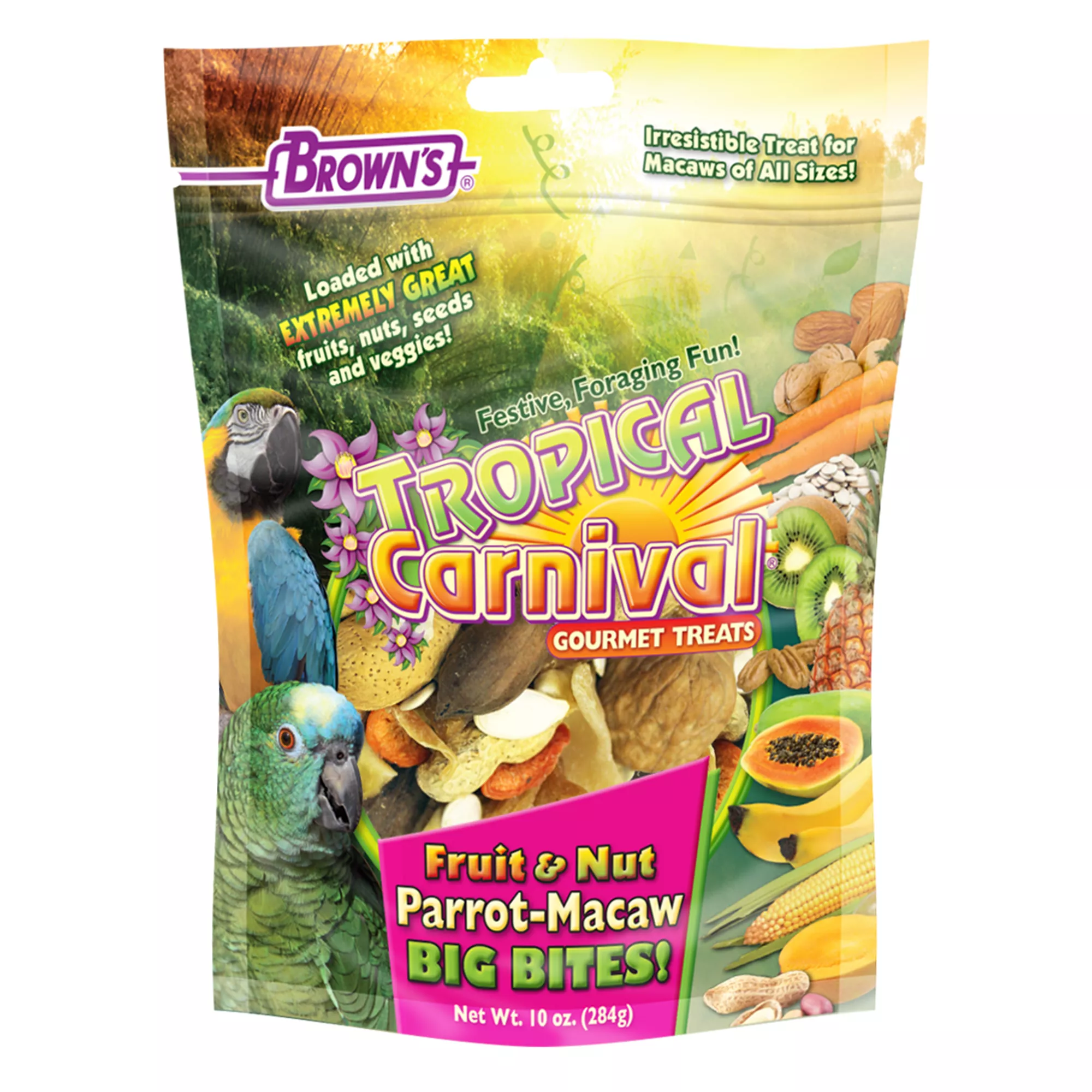 Brown's® Tropical Carnival® Fruit and Nut Parrot Big Bites