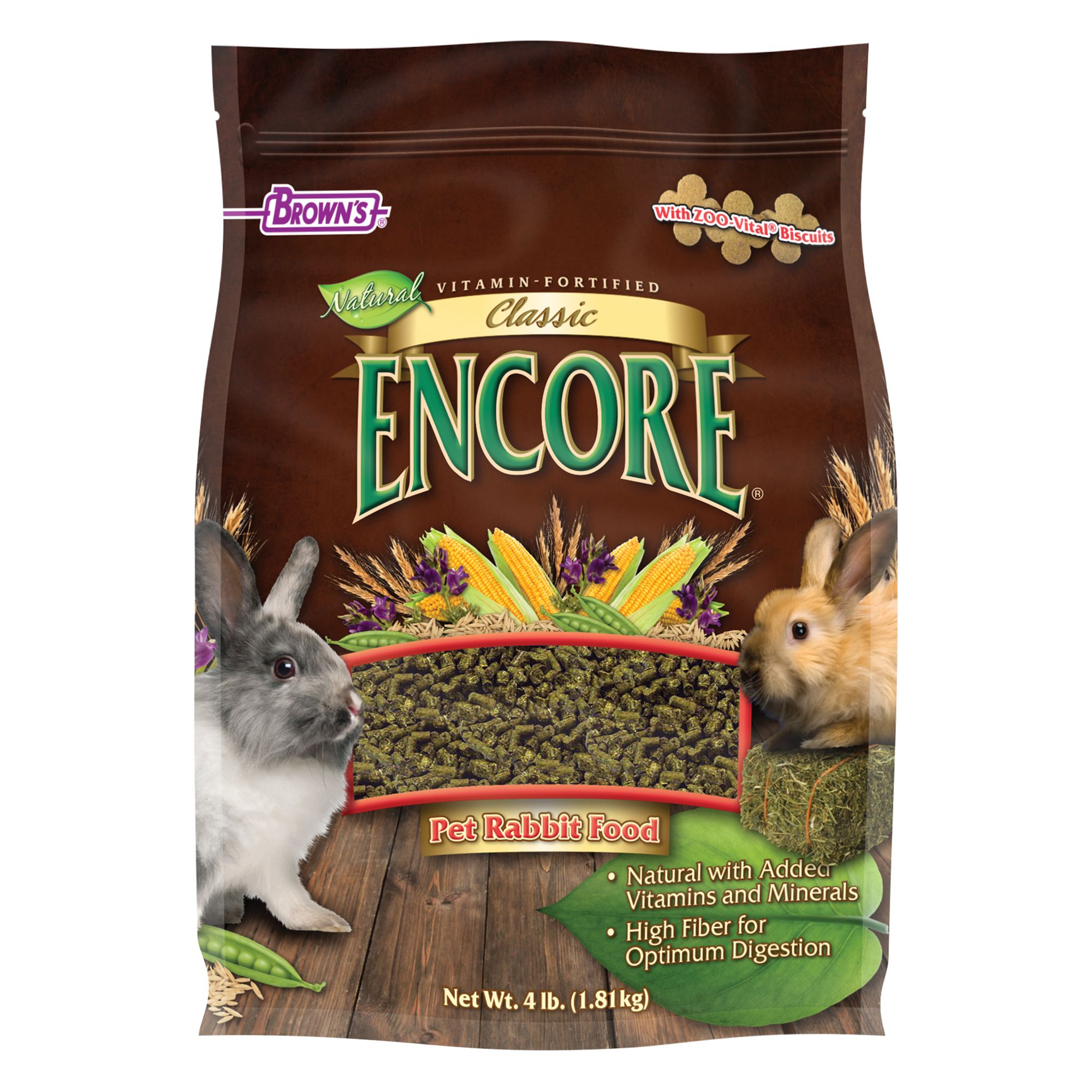 Brown's® Encore® Classic Natural Rabbit Food | small pet ...