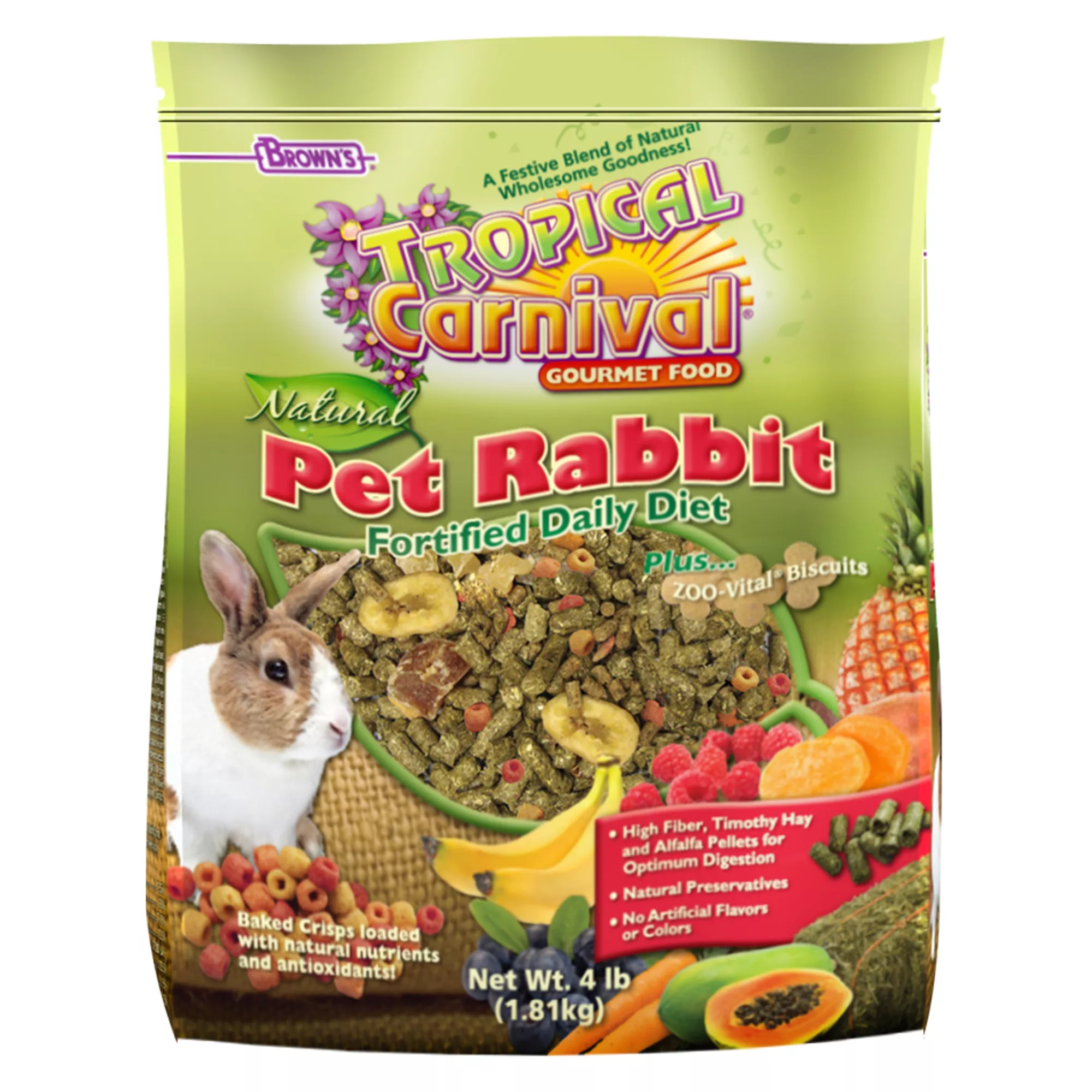 Brown's® Tropical Carnival® Natural Rabbit Food