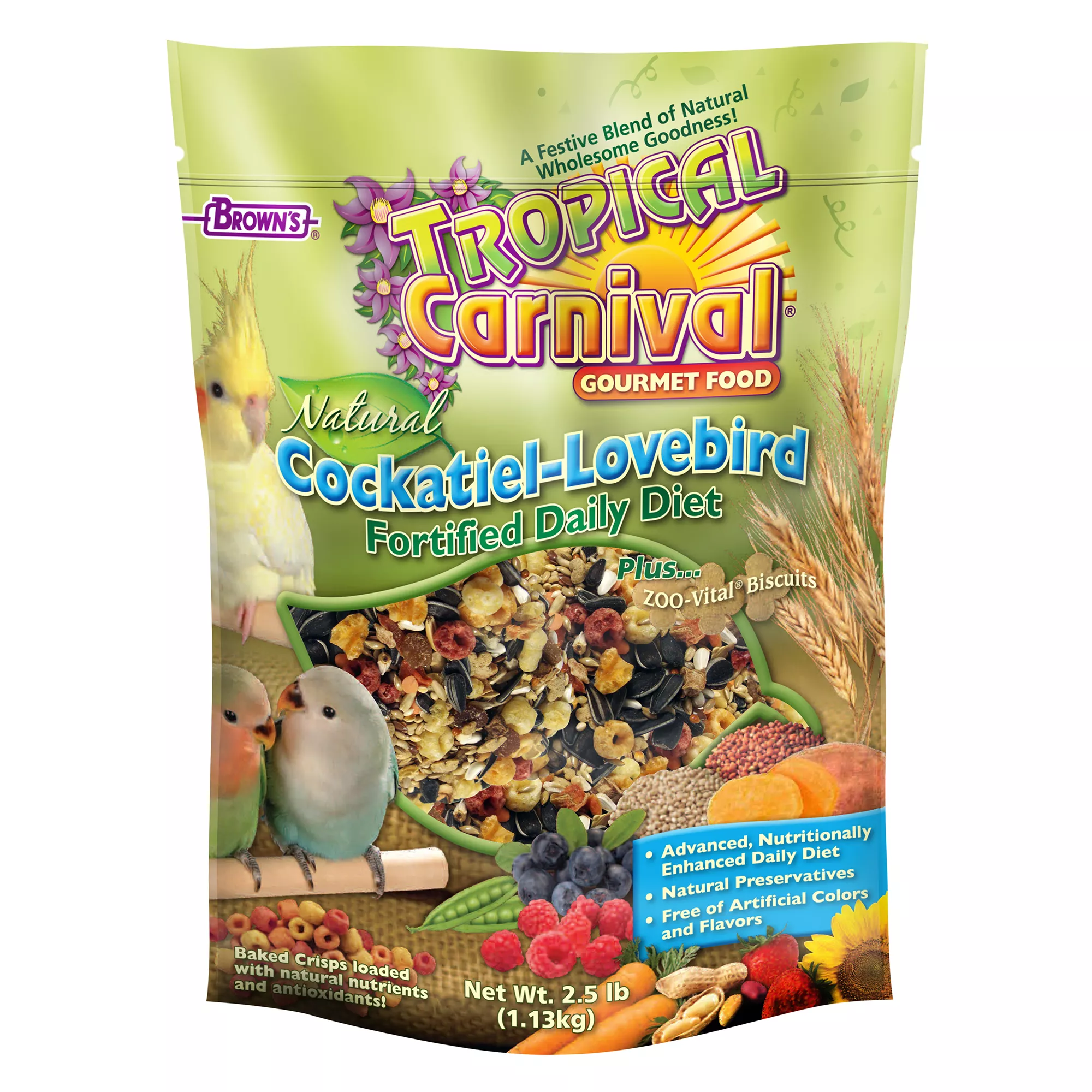 Brown's® Tropical Carnival® Natural Cockatiel & Lovebird Food