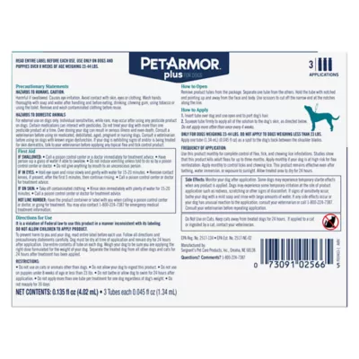 Product PetArmor® Plus for Dogs 23-44 lbs Flea & Tick Spot On Treatment