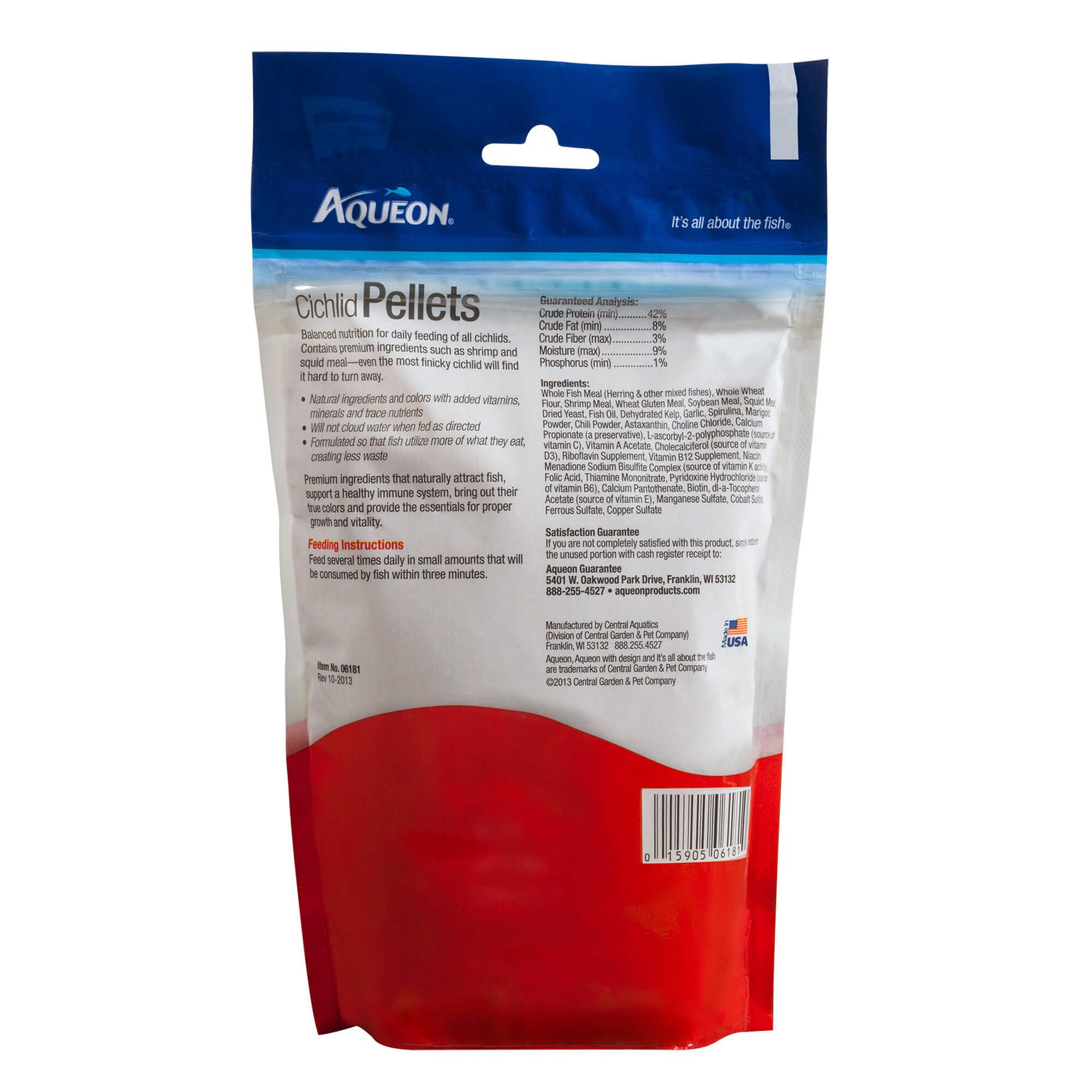 Aqueon® Cichlid Pellets Fish Food Complete Diet - thumbnail 3