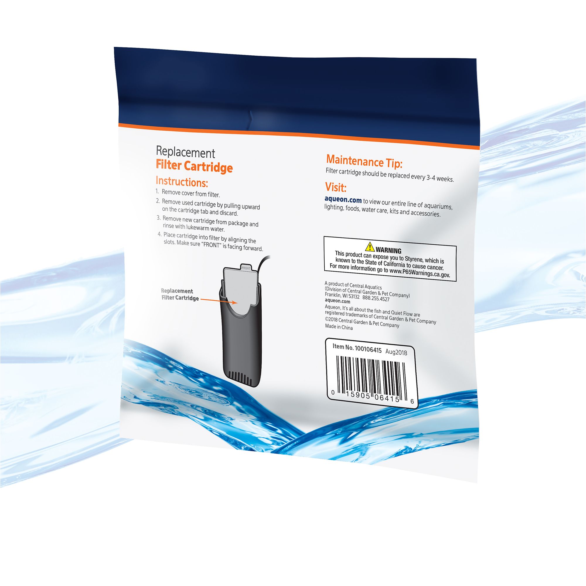 Aqueon® Replacement Aquarium Filter Cartridges - Extra Small for Fish Tank Filters - thumbnail 2