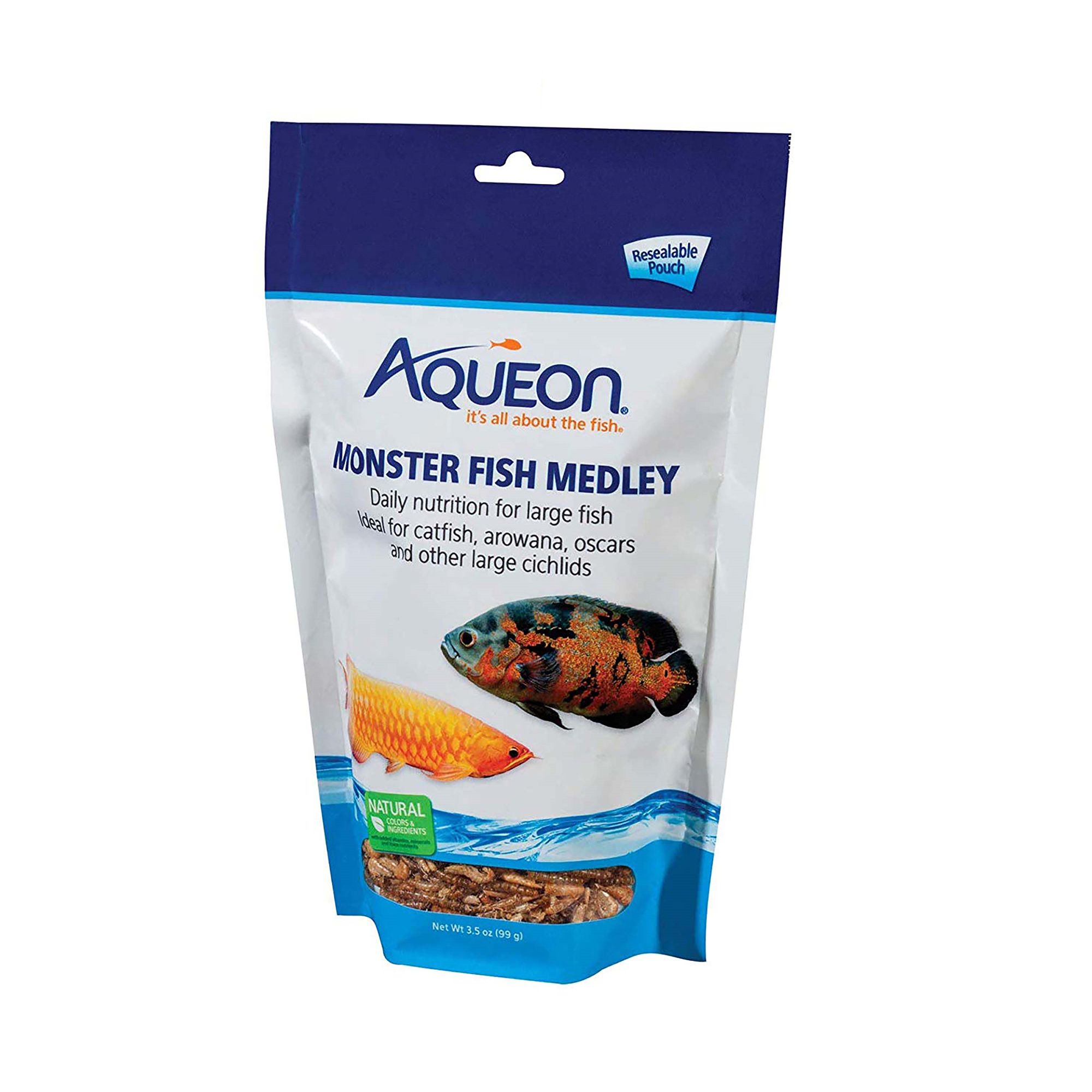 Aqueon Monster Fish Medley Food - 3.5 oz