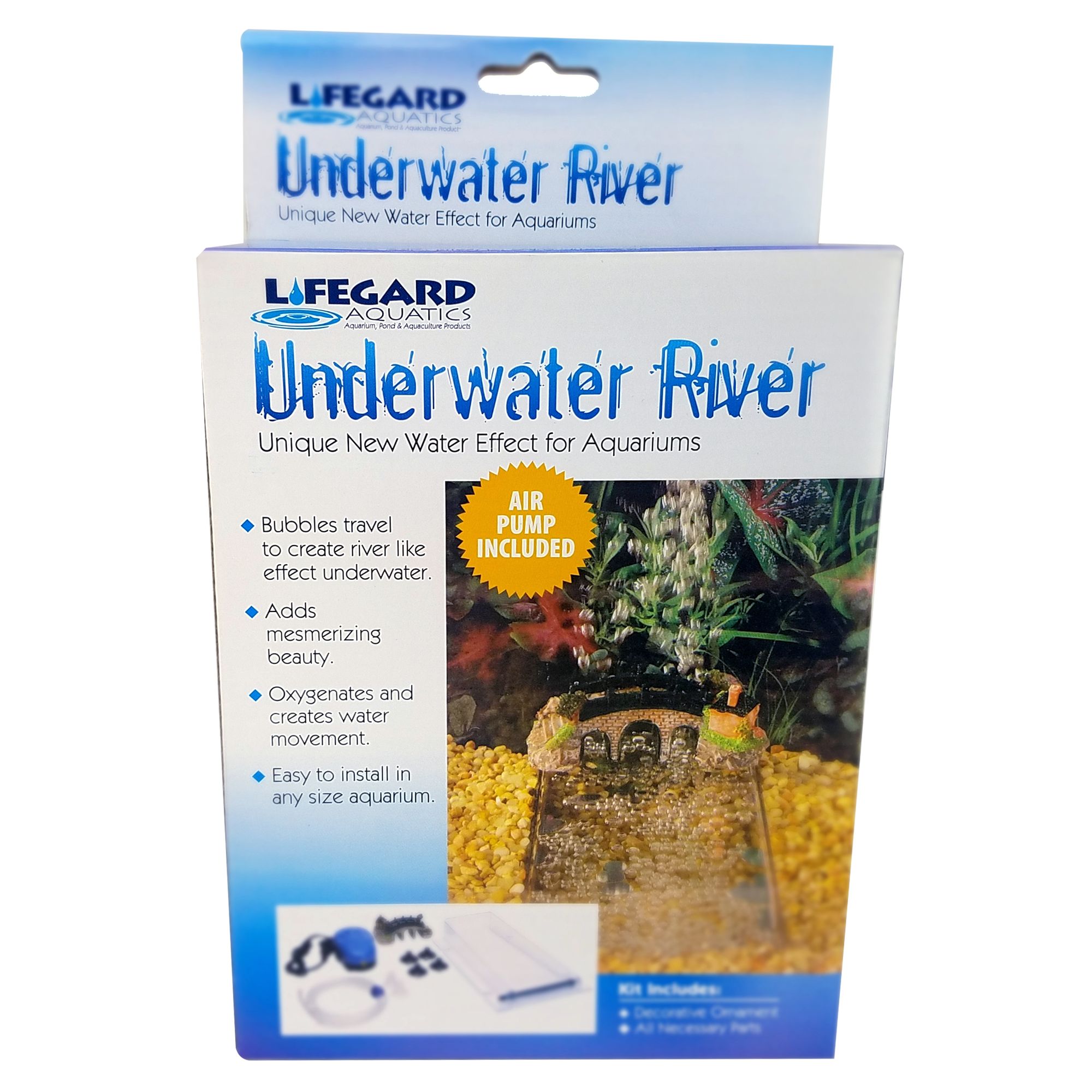 Lifegard Aquatics Underwater River Aquarium Ornament Fish