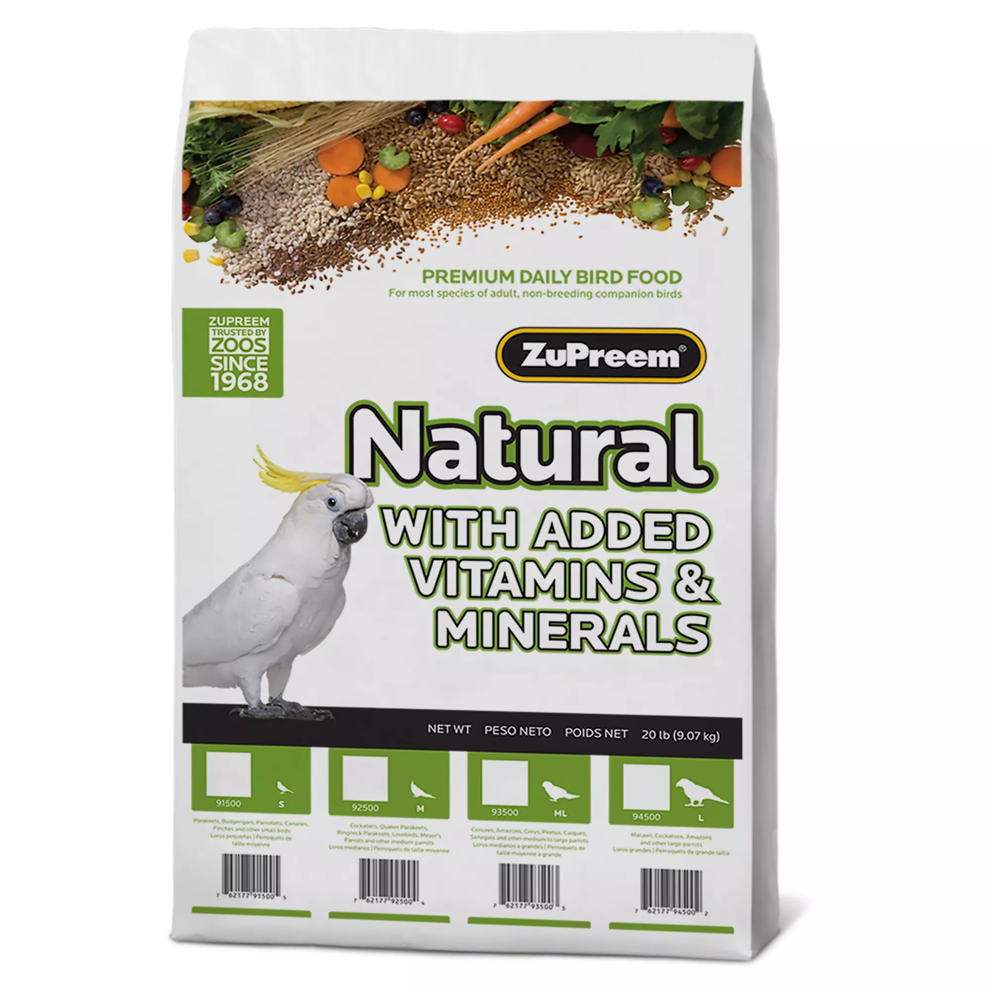 ZuPreem® Natural Medium Bird Food