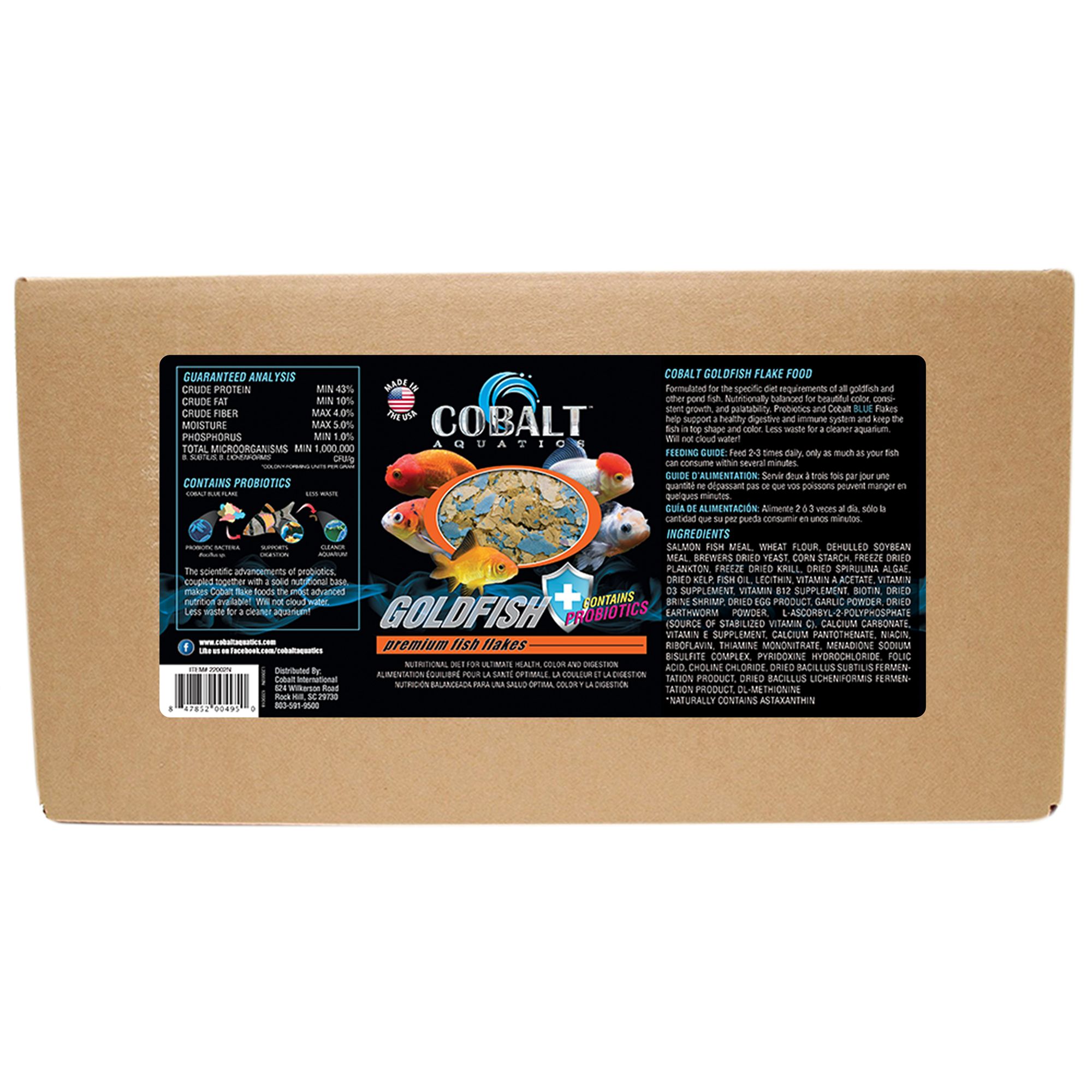 Cobalt&trade; Goldfish Color Flakes Fish Food Color Enhancing