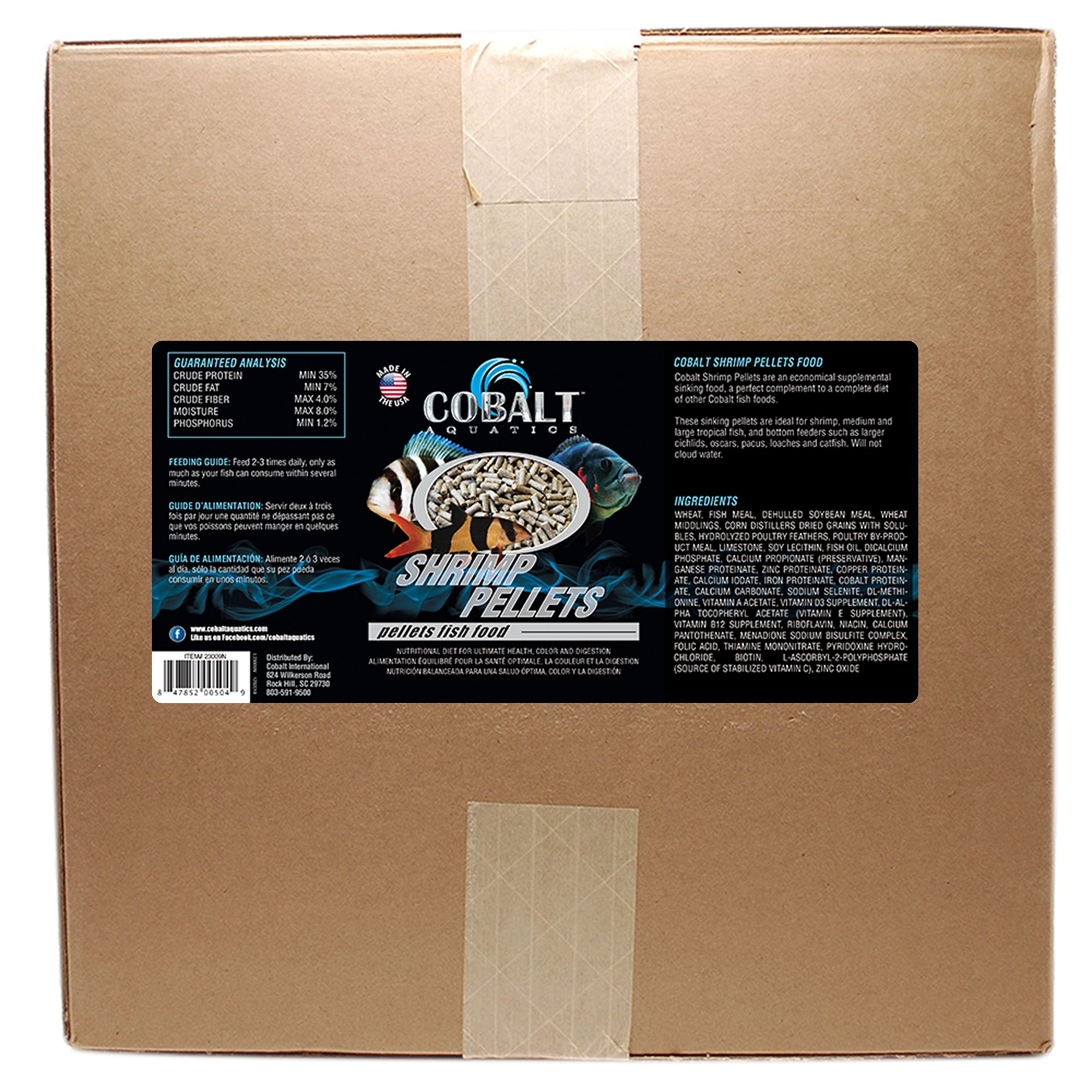 Cobalt&trade; Shrimp Pellets Fish Food for Bottom Feeders Sinking Food