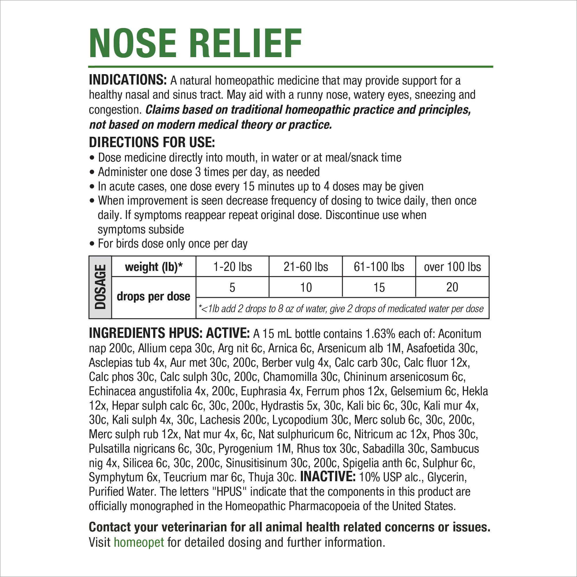 HomeoPet® Nose Relief - thumbnail 6