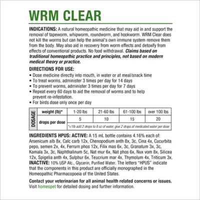 HomeoPet® Worm Clear Treatment - Image 6