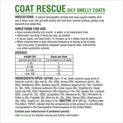 HomeoPet® Coat Rescue Small Pet Coat & Skin Support - Image 6
