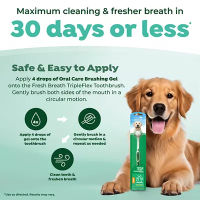 Product TropiClean® Fresh Breath® Triple Flex Dog Toothbrush