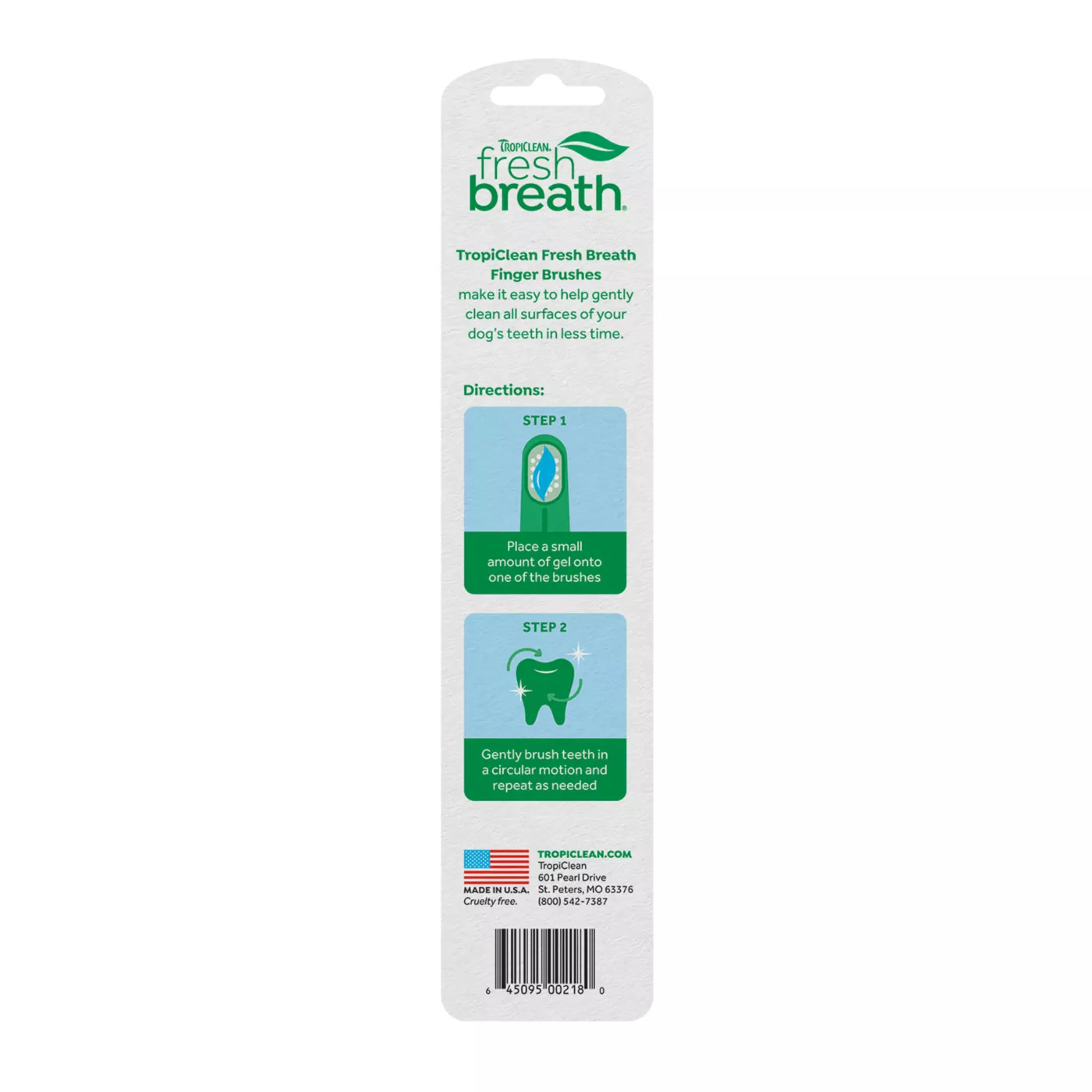 TropiClean Fresh Breath Dog Finger Toothbrushes