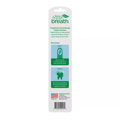 Product TropiClean® Fresh Breath® Dog Finger Toothbrushes