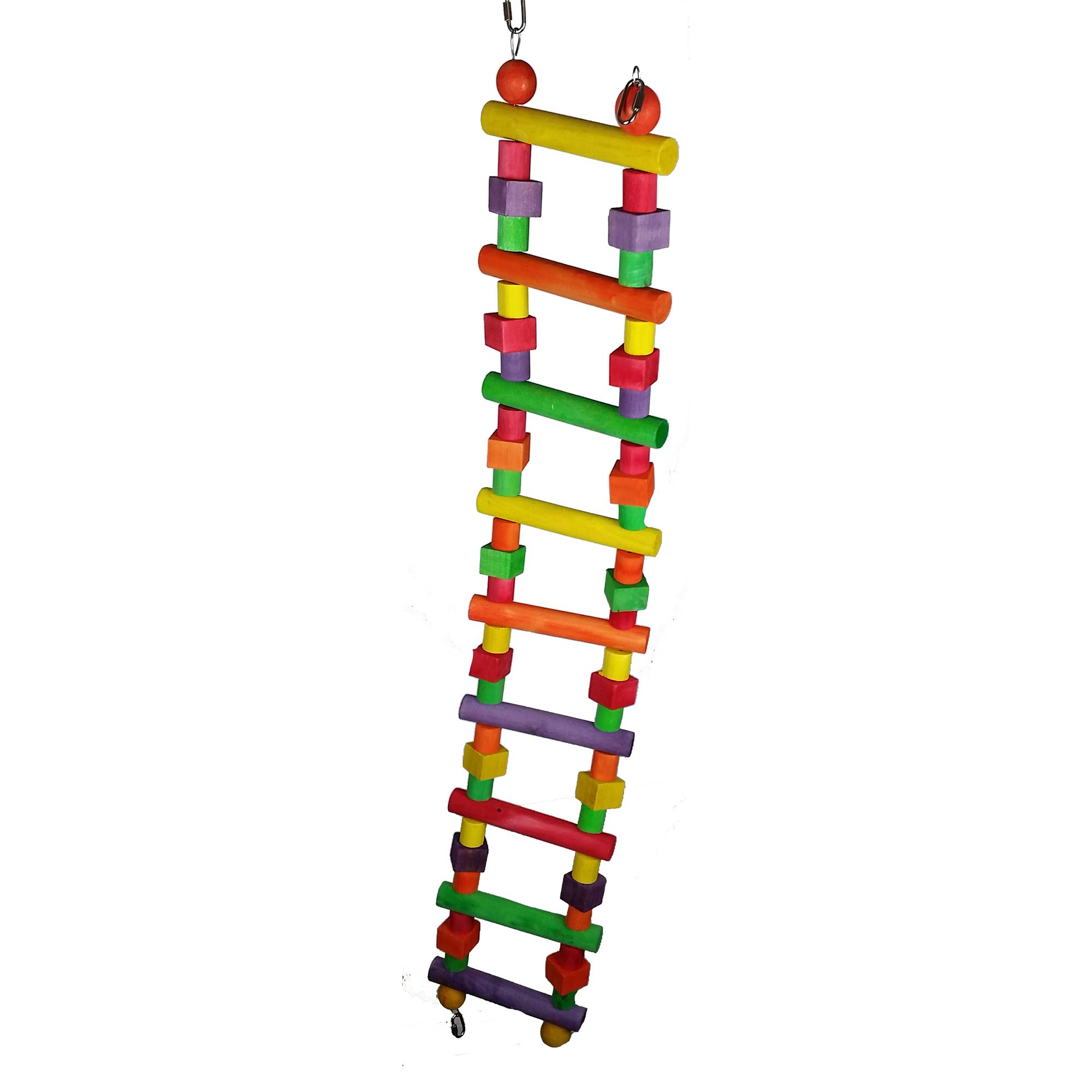 A&E Cage Company Wooden Bird Ladder - Natural Wood Bird Cage Ladder - thumbnail 2