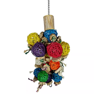 Product A&E Cage Company Java Wood Ball Bird Toy