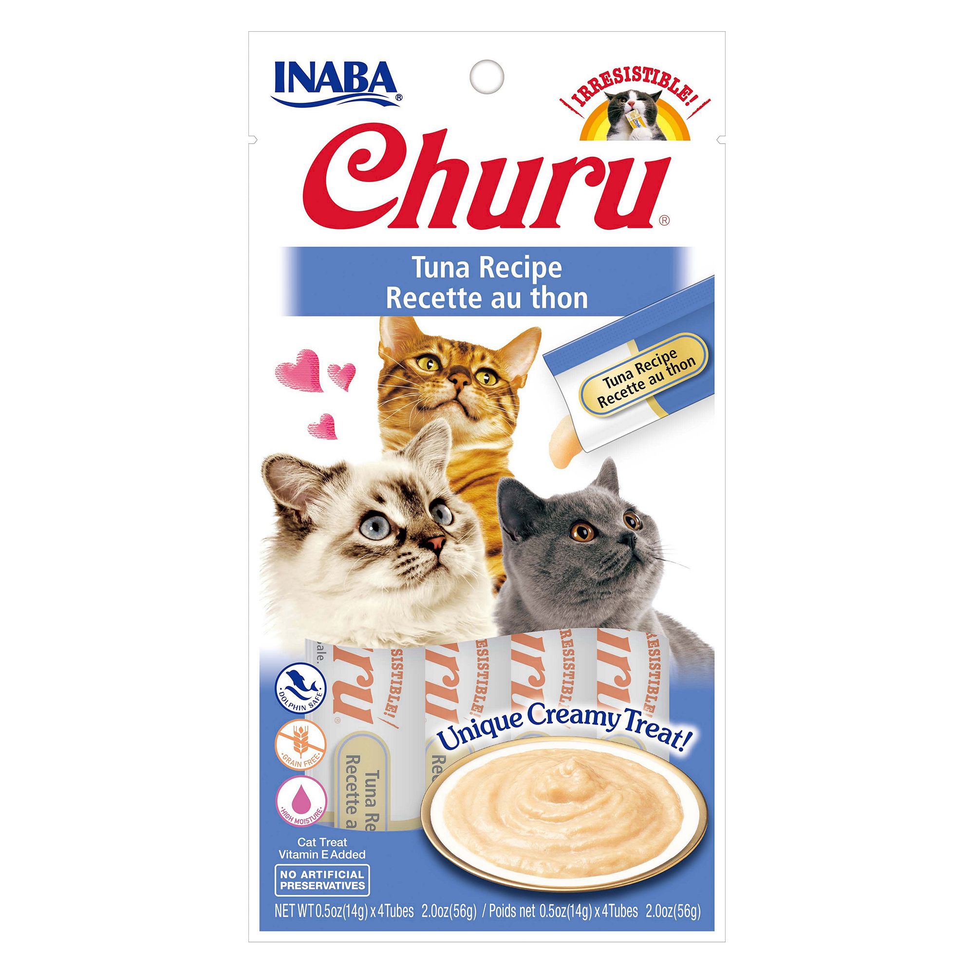 Inaba Churu Creamy Puree Cat Treat Tuna cat Treats PetSmart